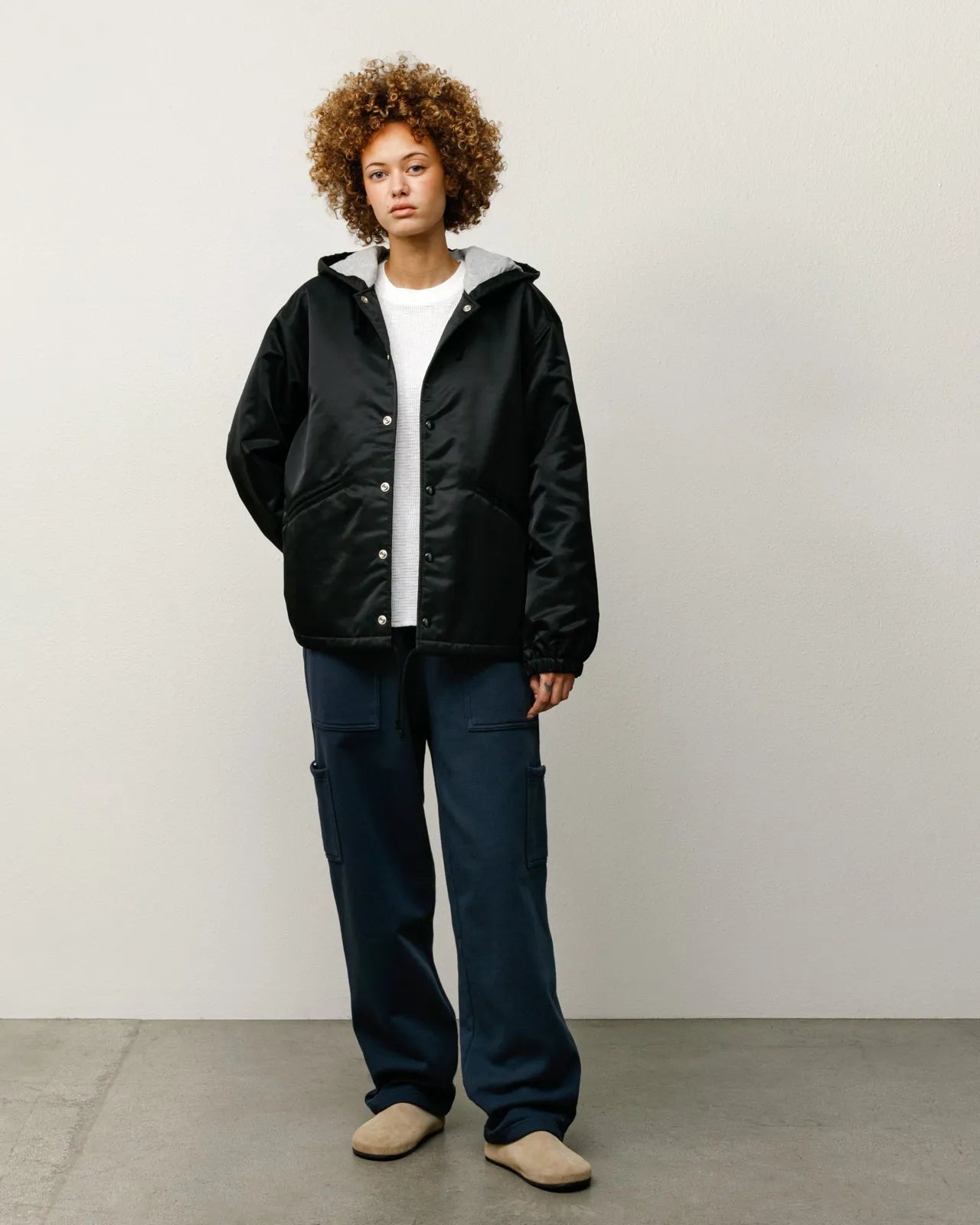 Stussy Hooded Coaches Jacket, black - Tiki Room Skateboards - 4