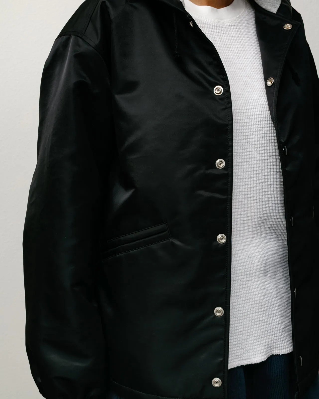 Stussy Hooded Coaches Jacket, black - Tiki Room Skateboards - 5