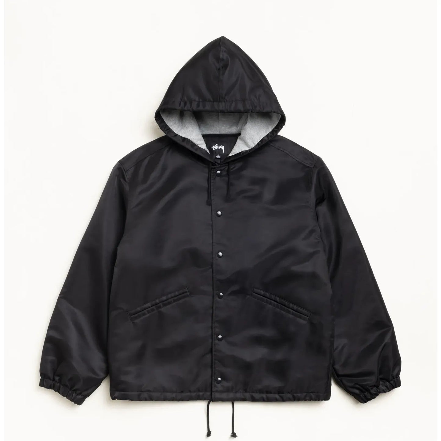 Stussy Hooded Coaches Jacket, black - Tiki Room Skateboards - 7