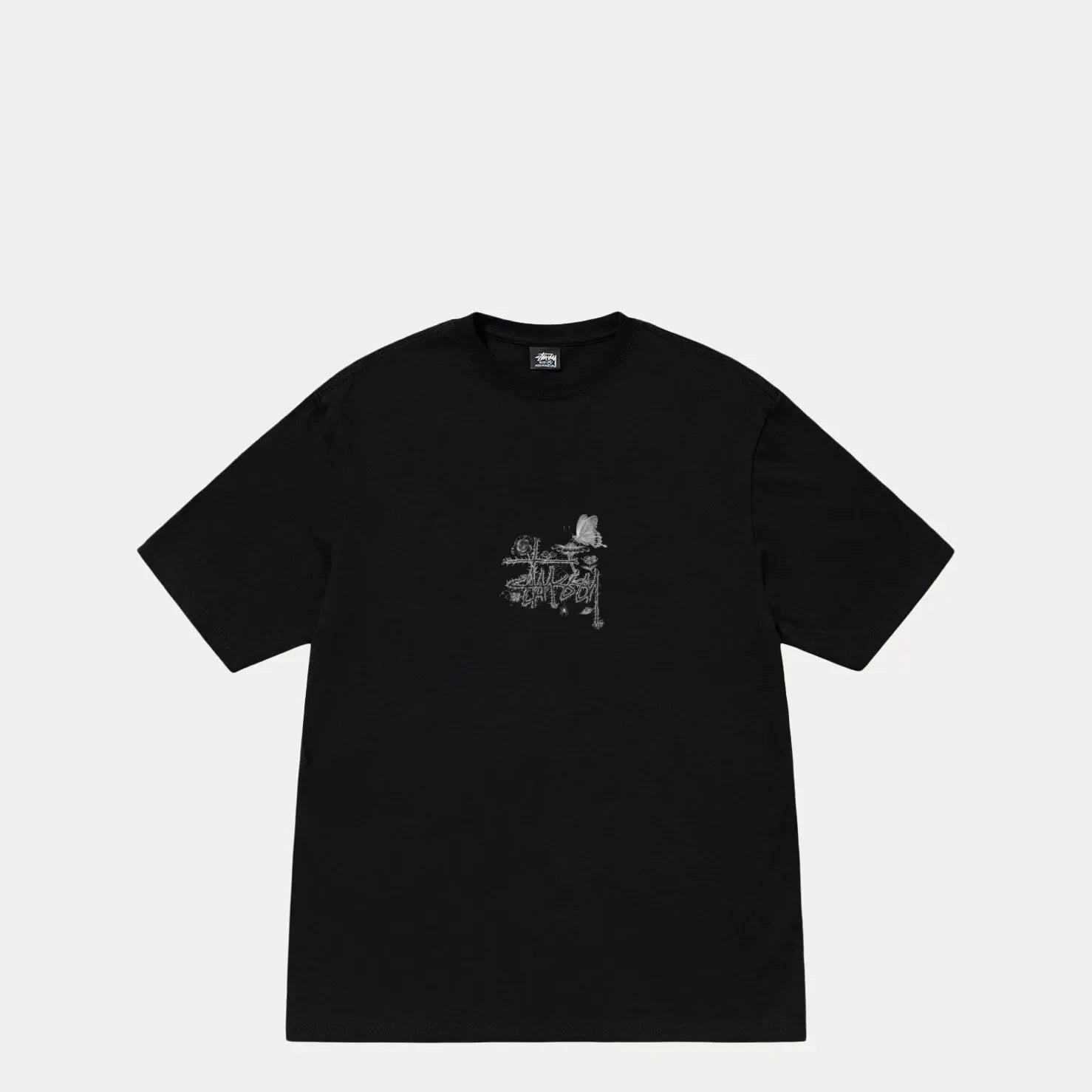 Stussy In Bloom Tee, black - Tiki Room Skateboards - 2