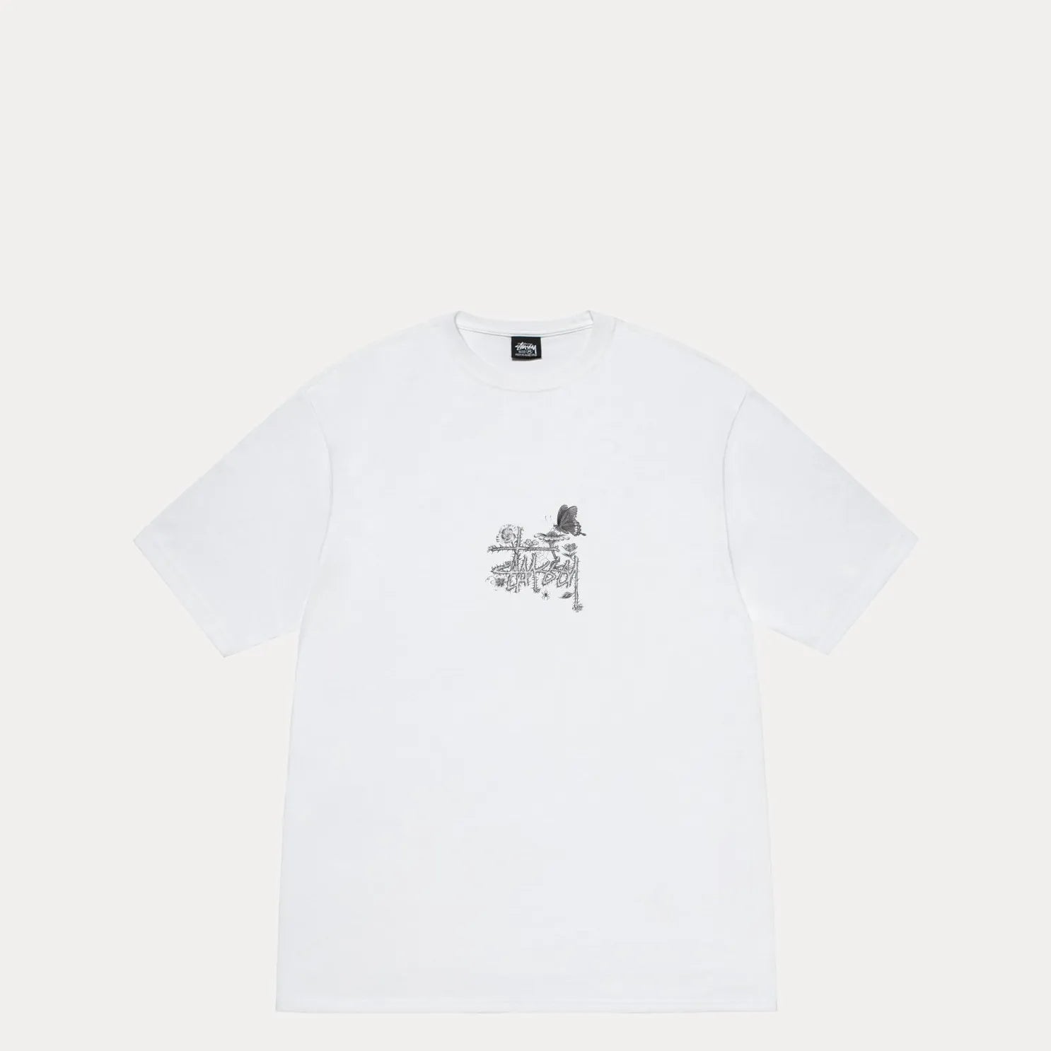 Stussy In Bloom Tee, white - Tiki Room Skateboards - 2