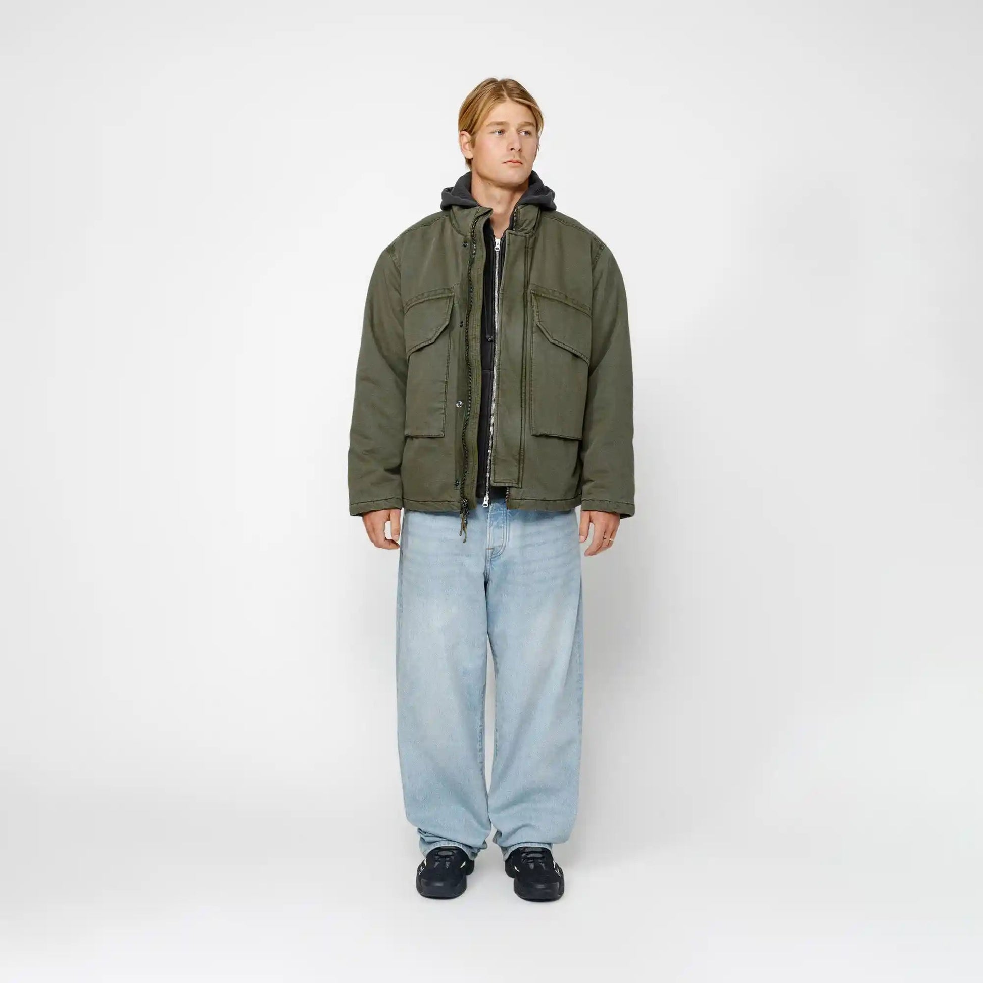 Stussy Insulated Field Jacket, olive - Tiki Room Skateboards - 2