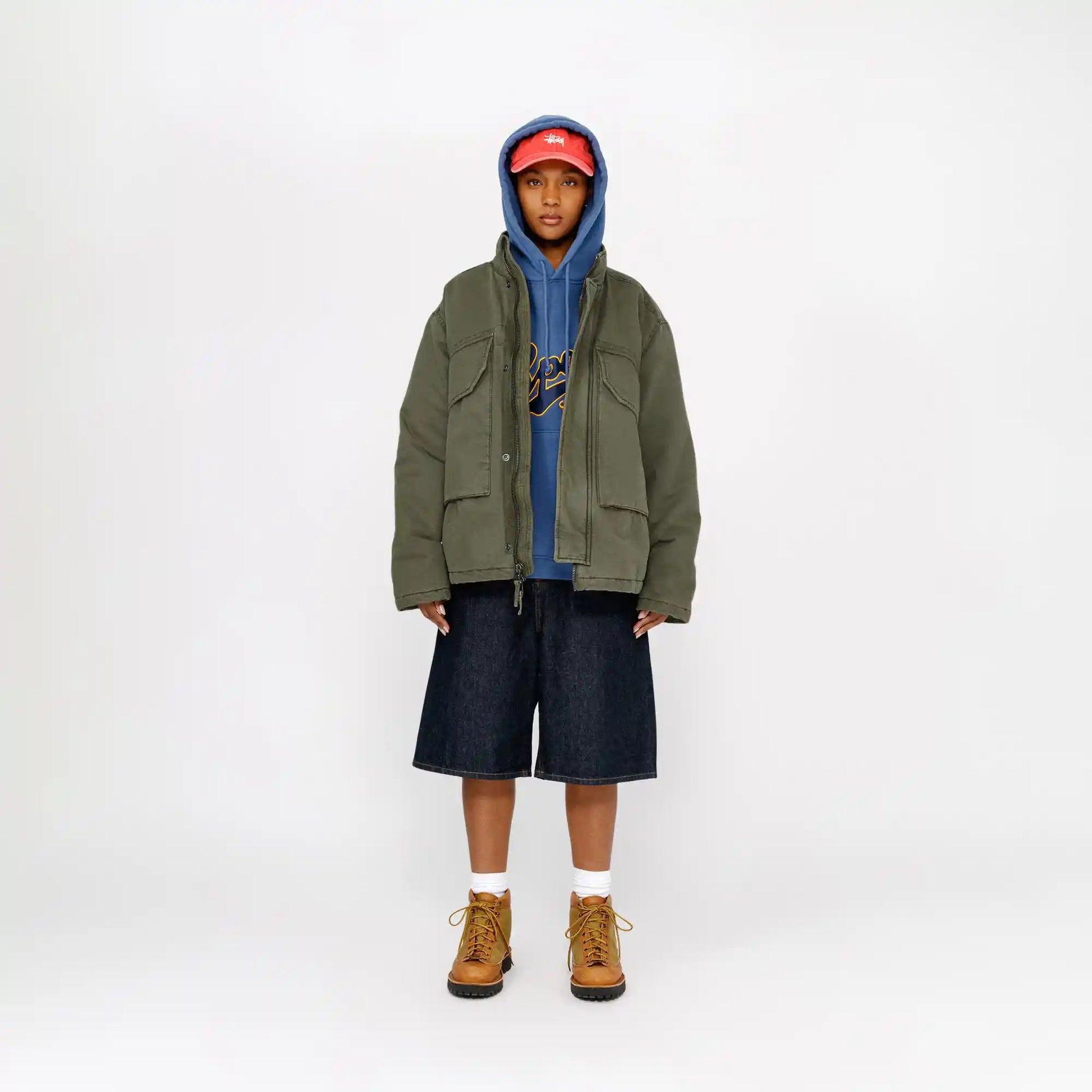 Stussy Insulated Field Jacket, olive - Tiki Room Skateboards Stussy Insulated Field Jacket, olive - Tiki Room Skateboards
