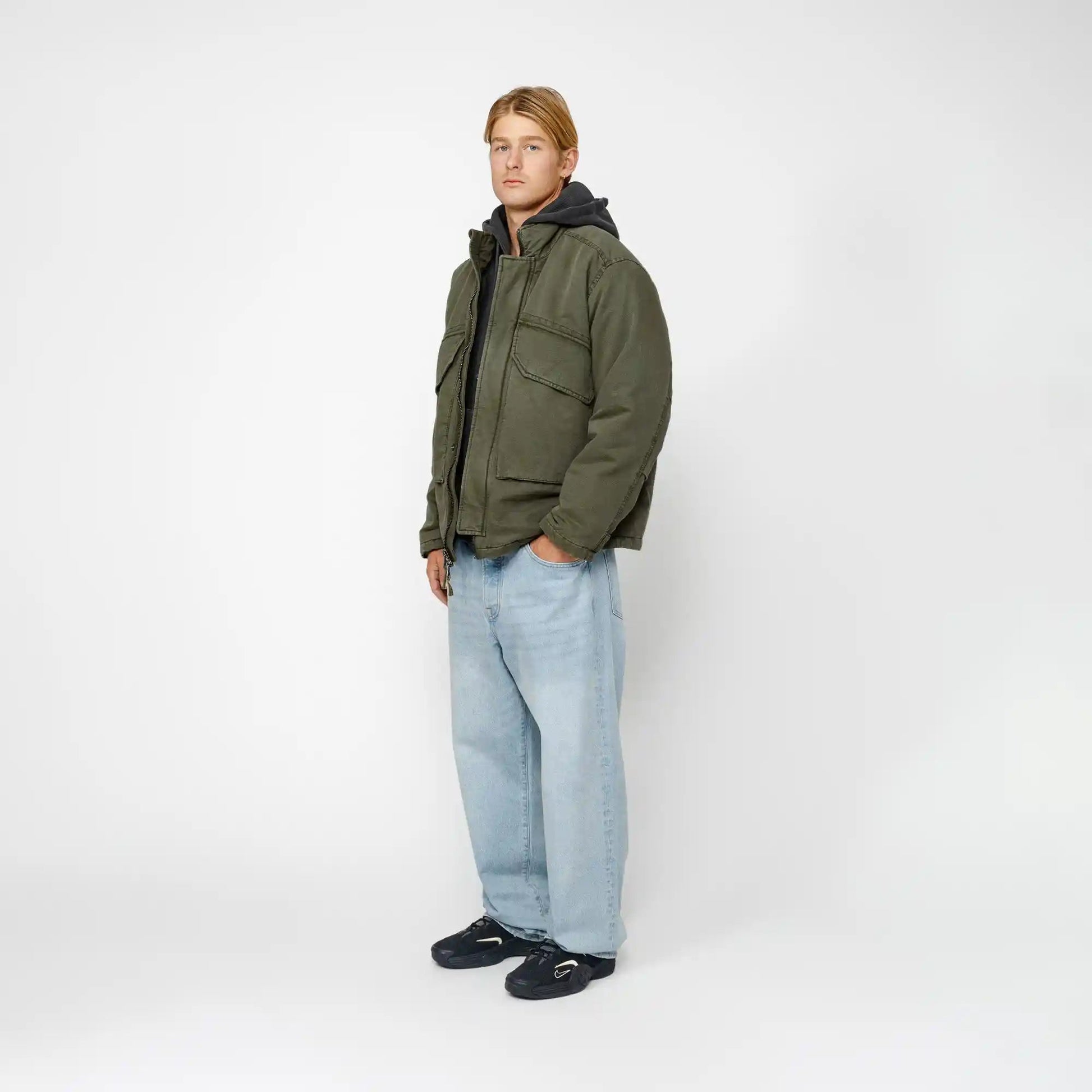 Stussy Insulated Field Jacket, olive - Tiki Room Skateboards - 8