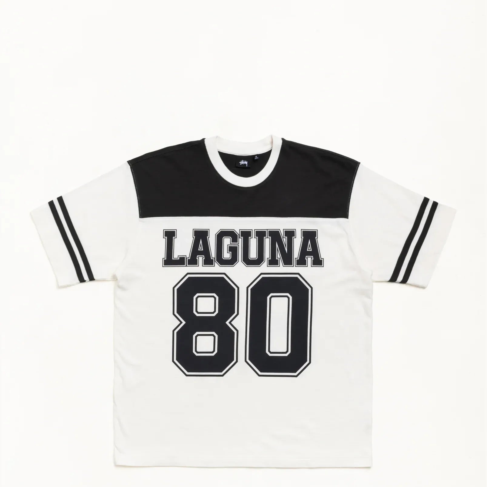 Stussy Laguna Short Sleeve, black - Tiki Room Skateboards - 1