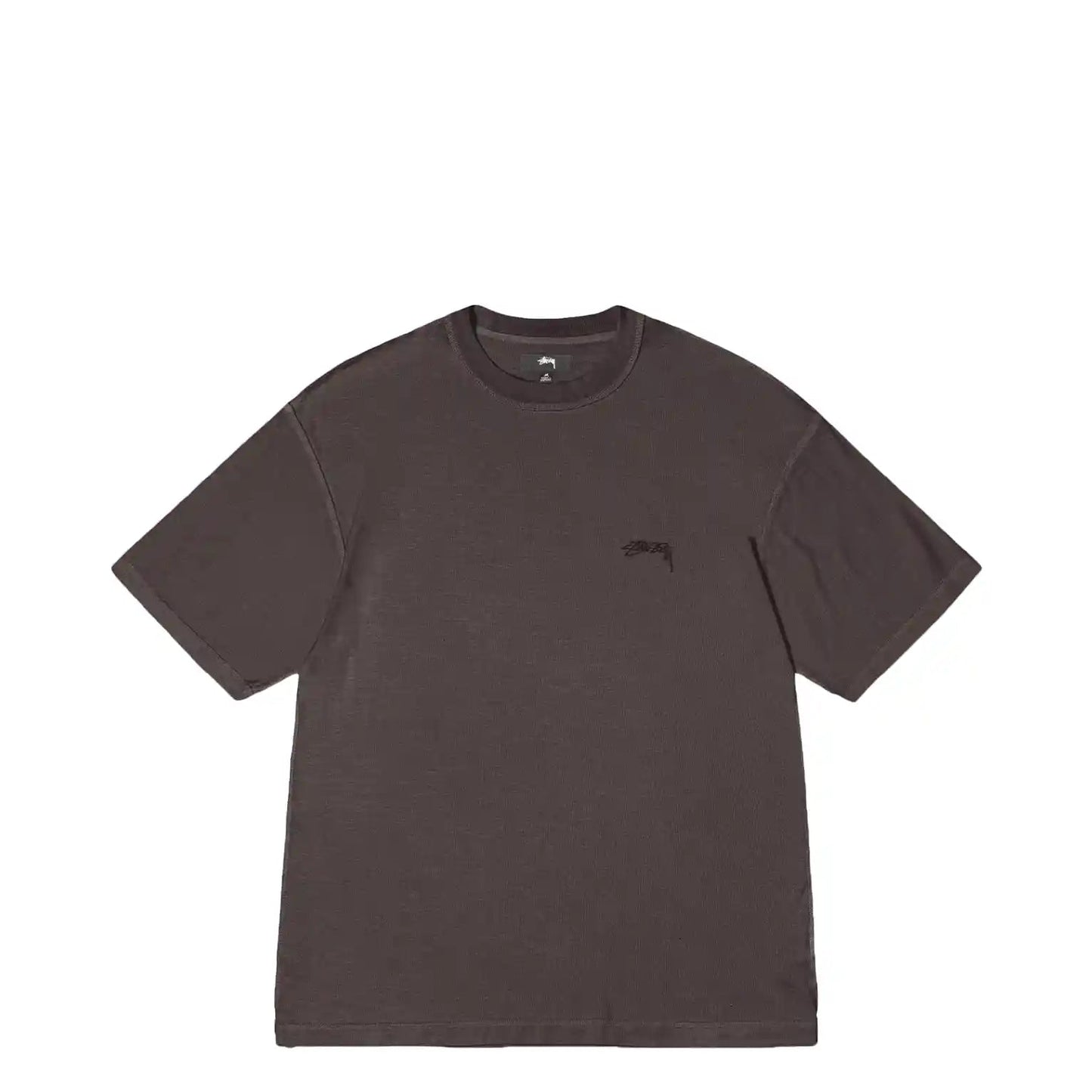 Stussy Lazy Short Sleeve Tee, faded black - Tiki Room Skateboards - 1