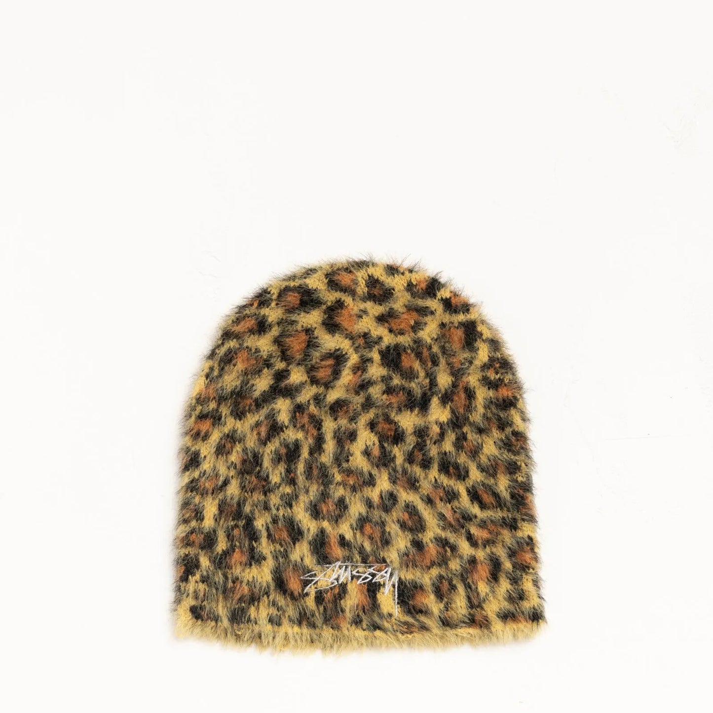 Stussy Leopard Pattern Skullcap, brown - Tiki Room Skateboards - 1