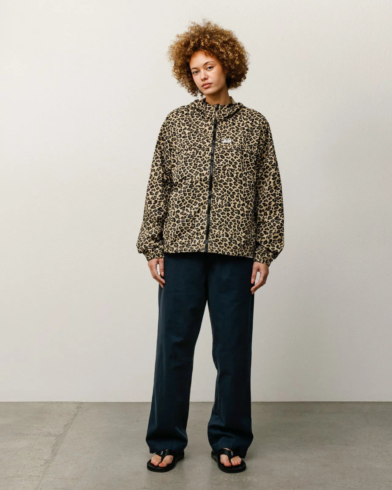 Stussy Lightweight Hooded Jacket, cheetah - Tiki Room Skateboards - 4