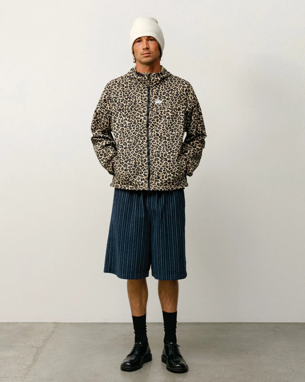 Stussy Lightweight Hooded Jacket, cheetah - Tiki Room Skateboards - 2