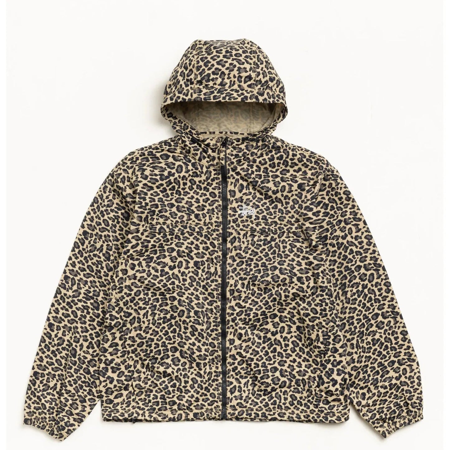 Stussy Lightweight Hooded Jacket, cheetah - Tiki Room Skateboards - 1