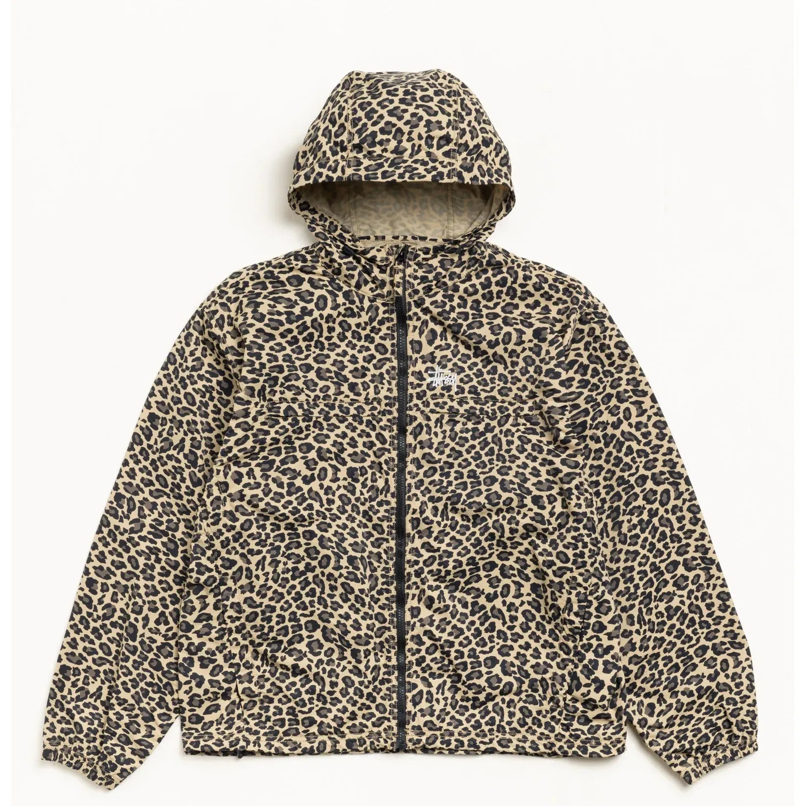 Stussy Lightweight Hooded Jacket, cheetah - Tiki Room Skateboards - 1