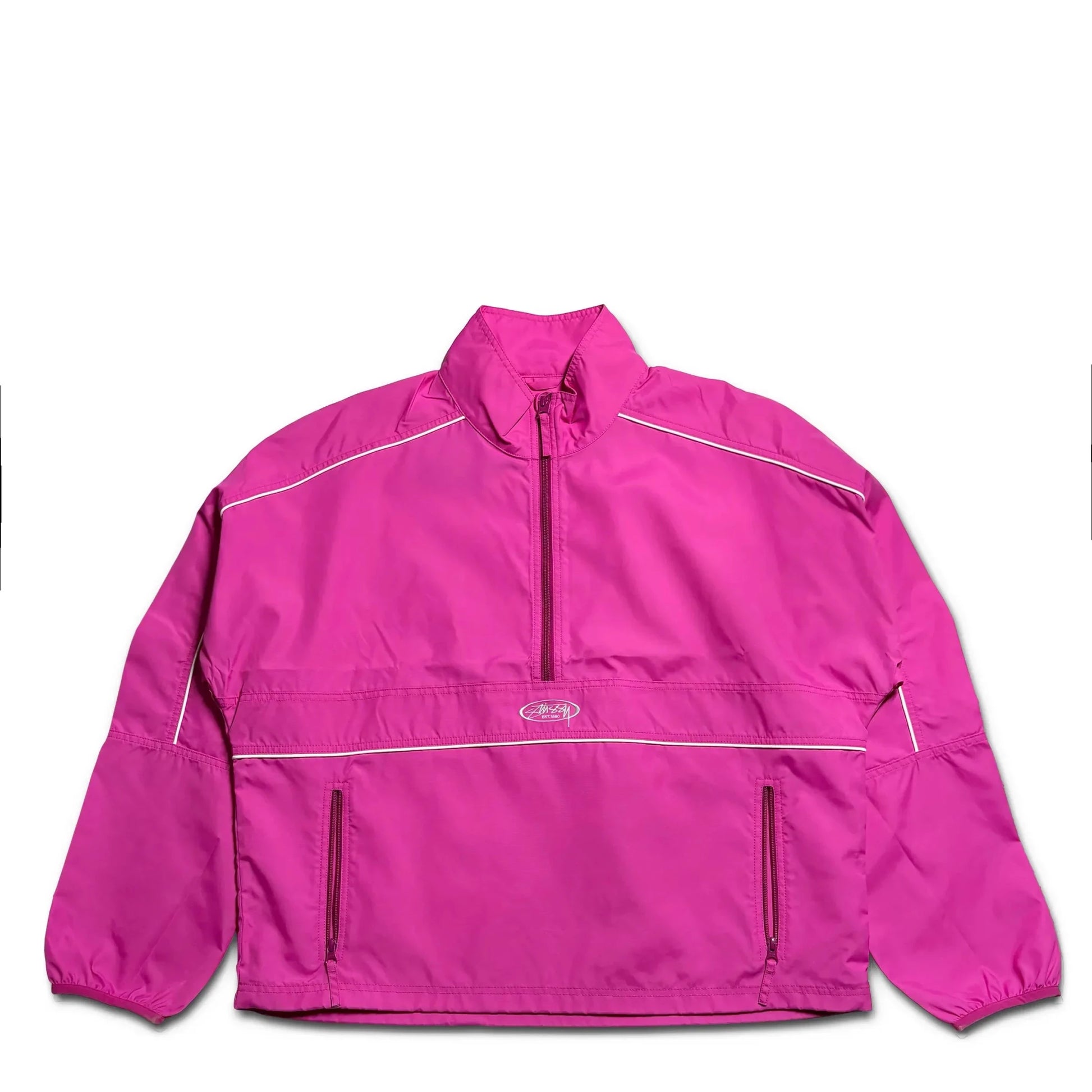 Stussy Lightweight Hooded Jacket, pink - Tiki Room Skateboards - 1