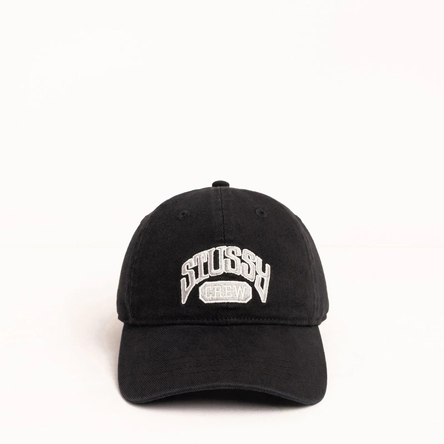 Stussy Low Profile Crew Strapback, black - Tiki Room Skateboards - 2