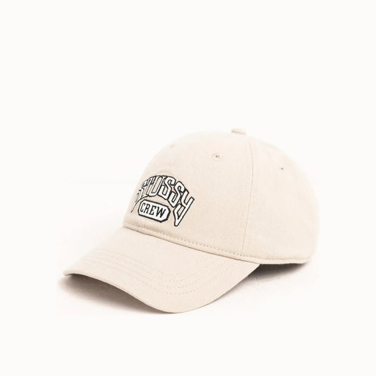 Stussy Low Profile Crew Strapback, sand - Tiki Room Skateboards - 1