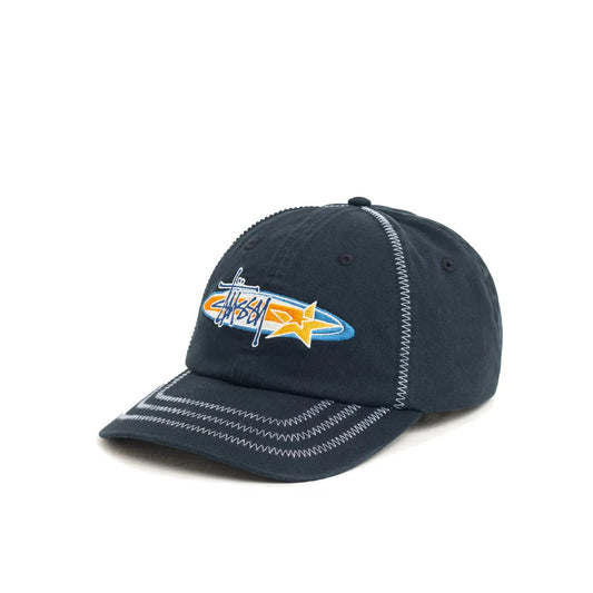 Stussy Low Profile Oval Star Cap, black - Tiki Room Skateboards - 1