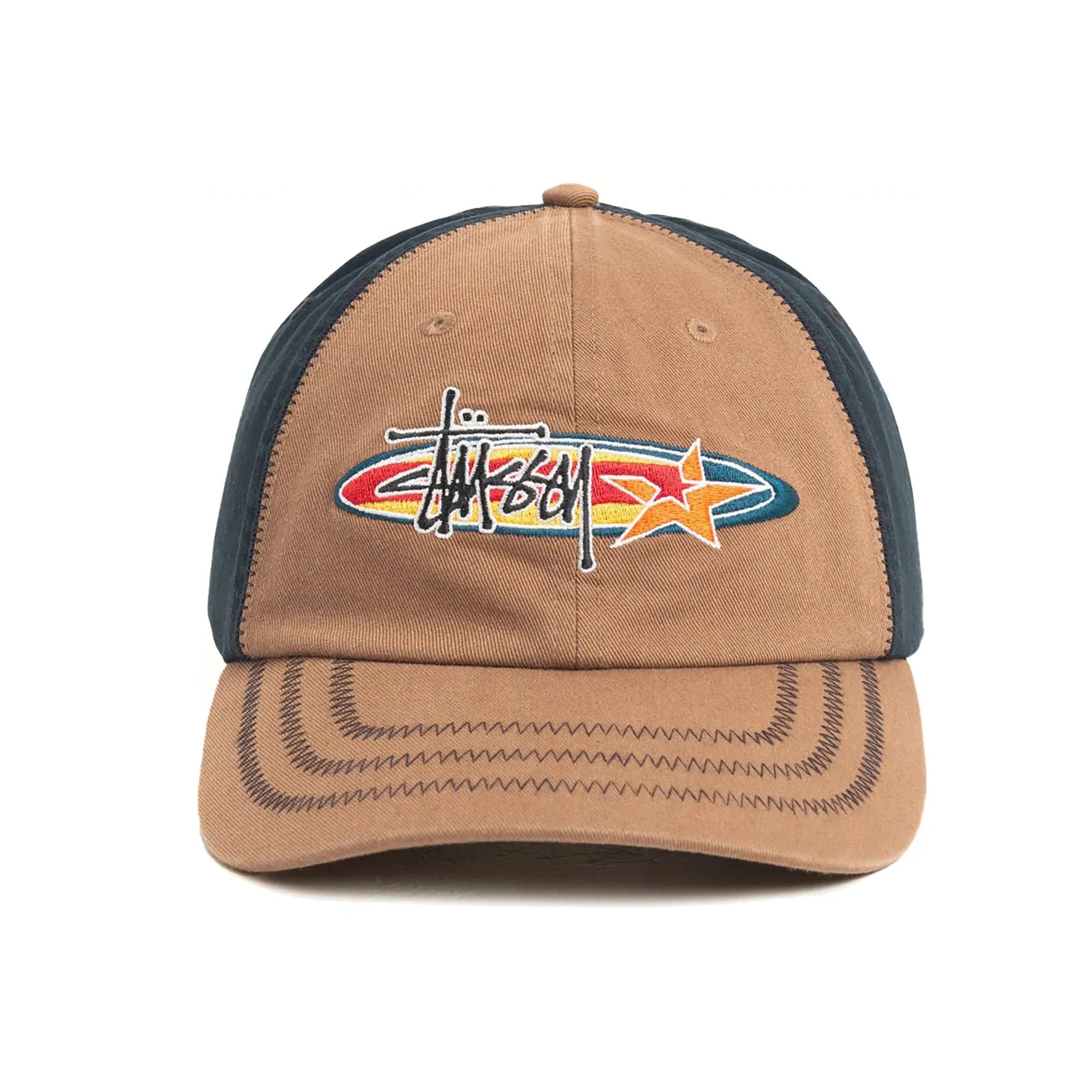 Stussy Low Profile Oval Star Cap, brown - Tiki Room Skateboards - 2