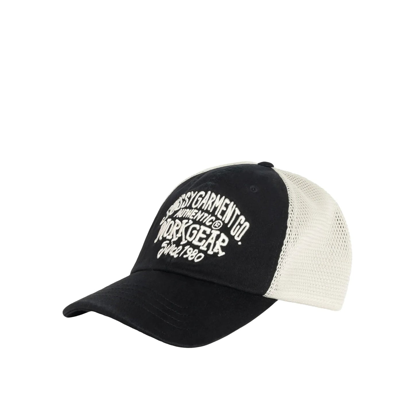 Stussy Low Profile Workgear Strapback Cap, black - Tiki Room Skateboards - 1