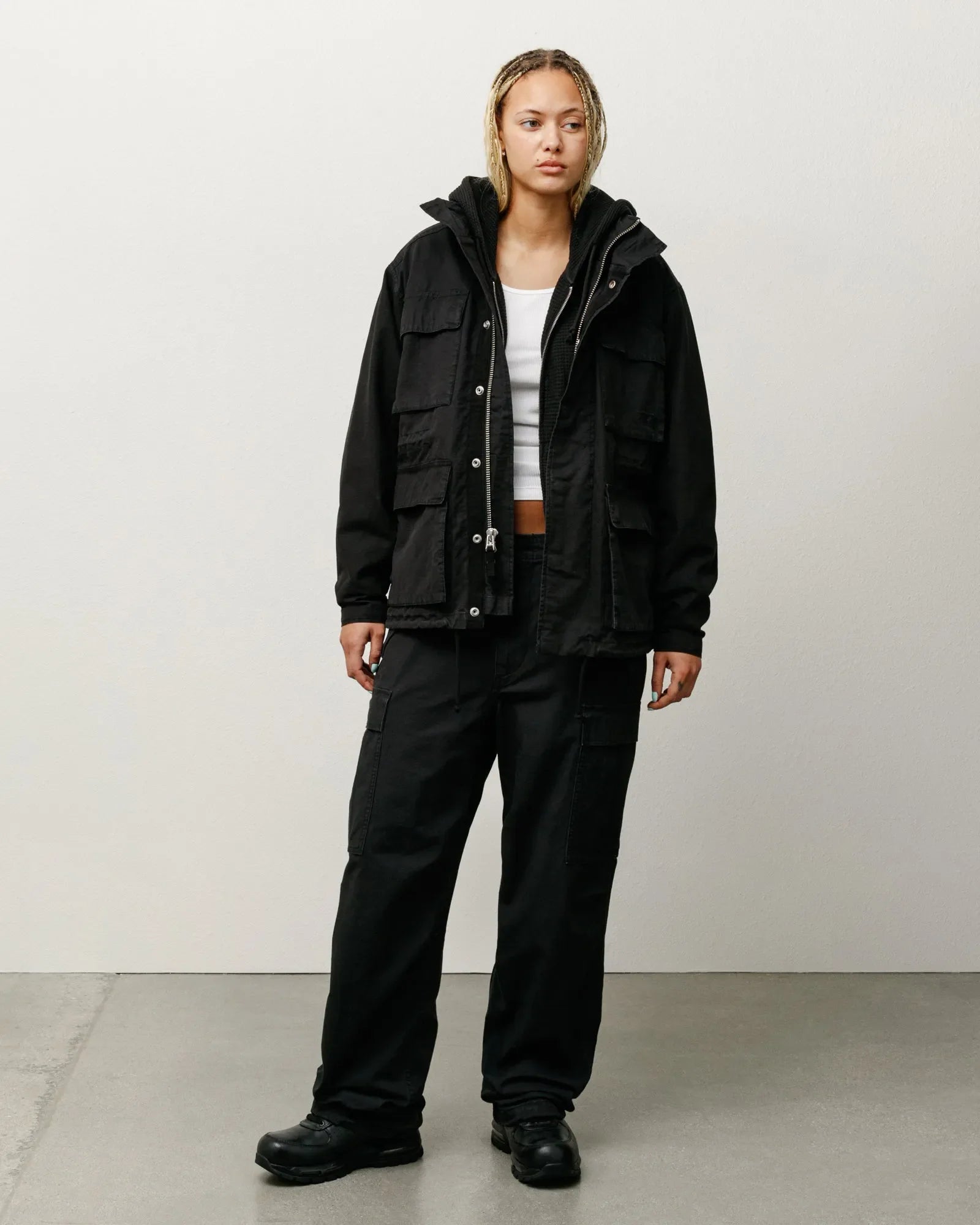 Stussy M65 Jacket, black, 115825-blac – Tiki Room Skateboards Stussy M65 Jacket, black, 115825-blac – Tiki Room Skateboards