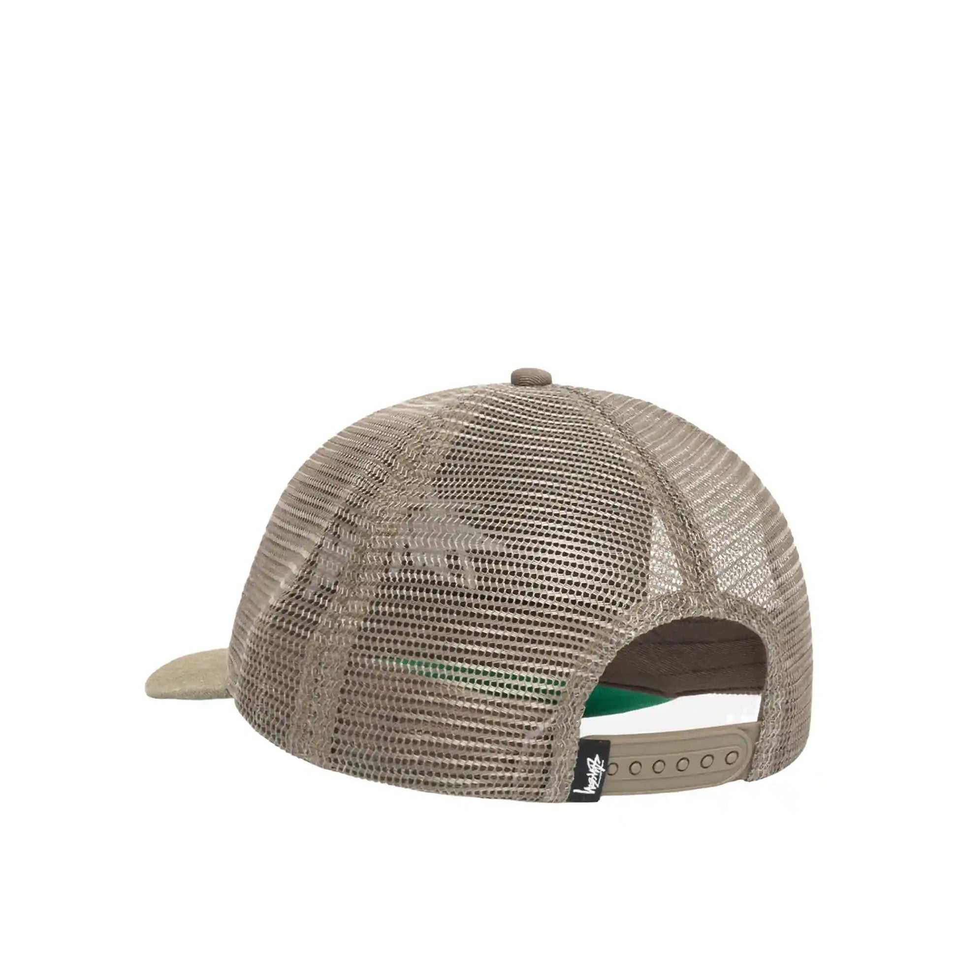 Stussy Md Big Stock Mesh Cap Ball Cap, army green - Tiki Room Skateboards - 2