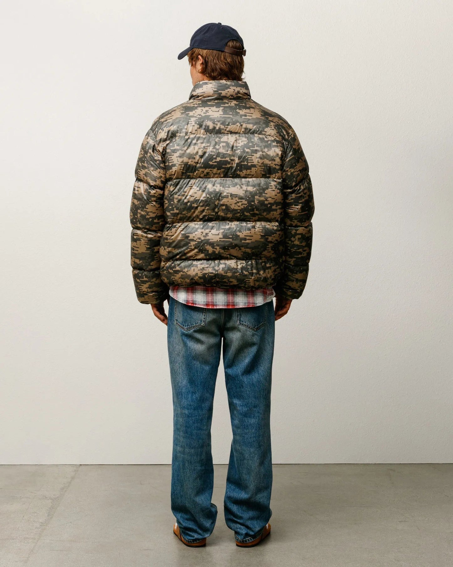 Stussy Micro Ripstop Mock Down Jacket, digi camo - Tiki Room Skateboards - 5
