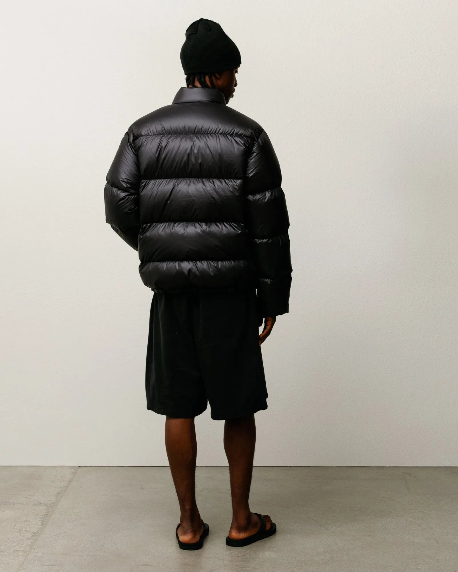 Stussy Micro Ripstop Mock Down Jacket, jet black - Tiki Room Skateboards - 6