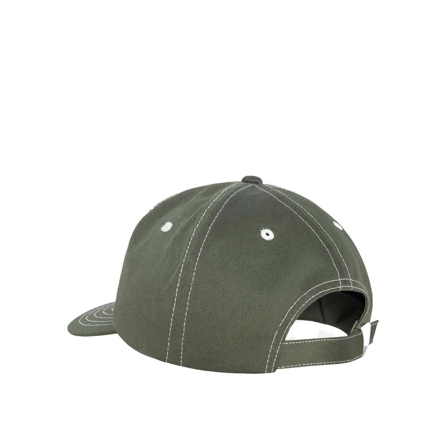 Stussy Mid Depth Int. Crown Strapback Cap, dark olive - Tiki Room Skateboards - 2
