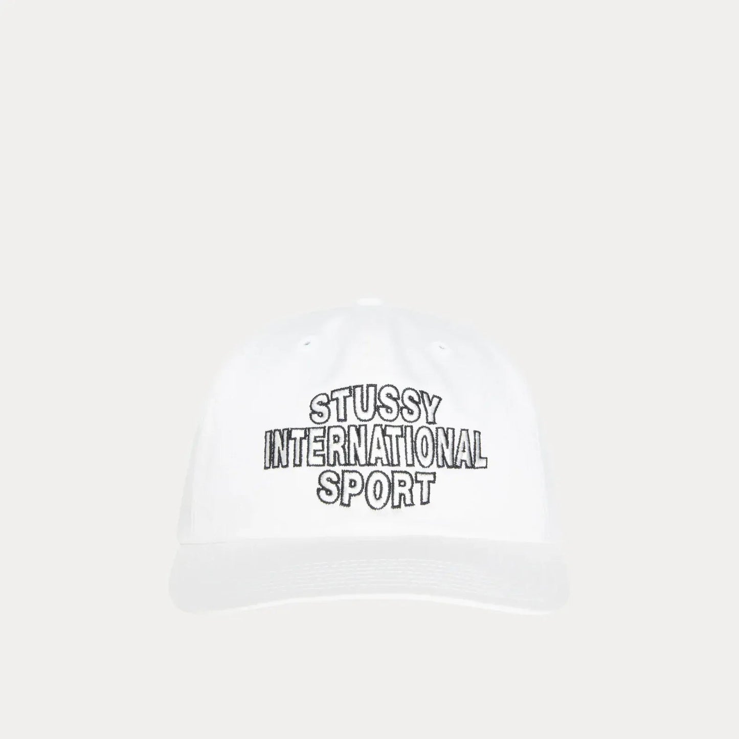 Stussy Mid Depth Int. Sport Strapback Cap, white - Tiki Room Skateboards - 3