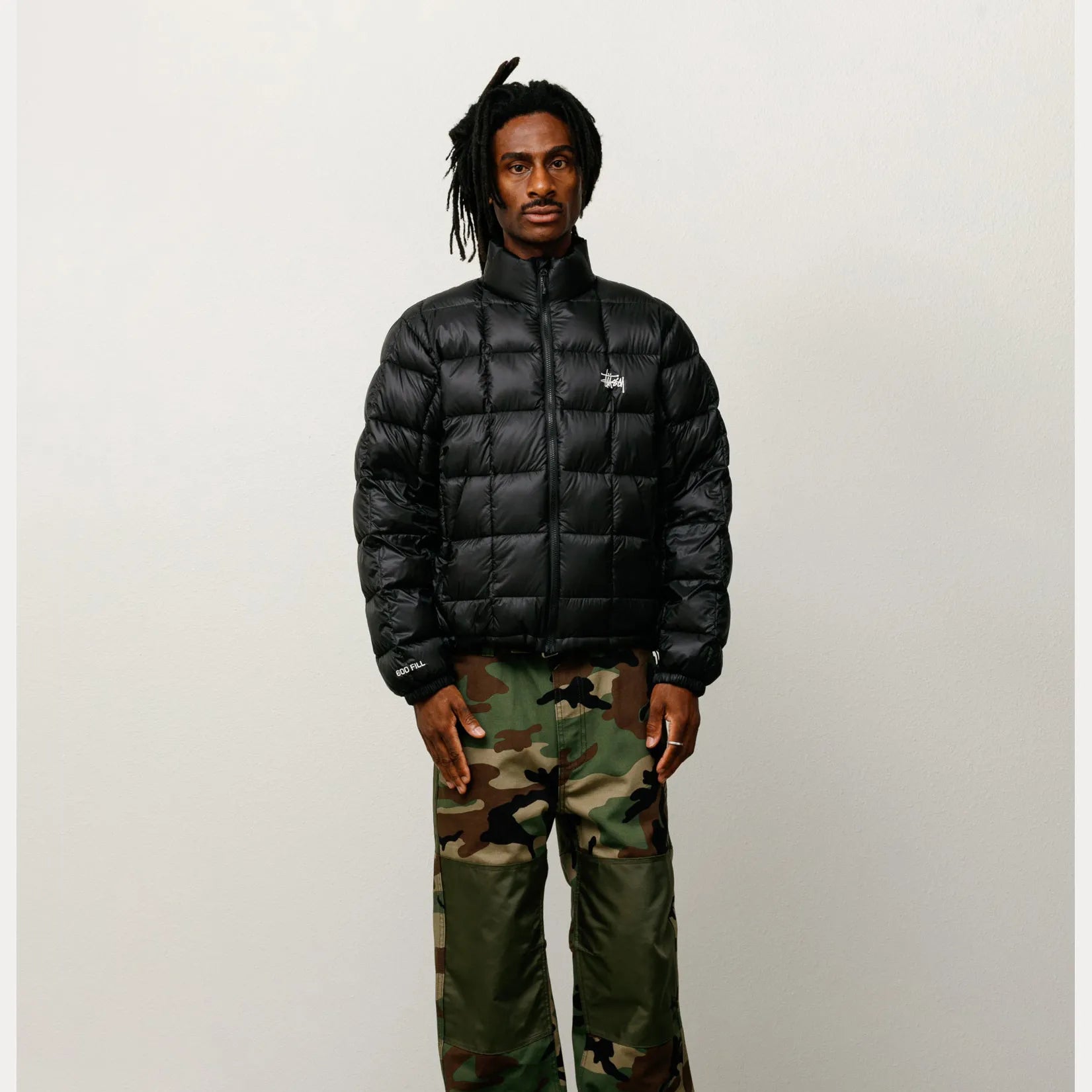 Stussy Midweight Puffer, black - Tiki Room Skateboards - 3