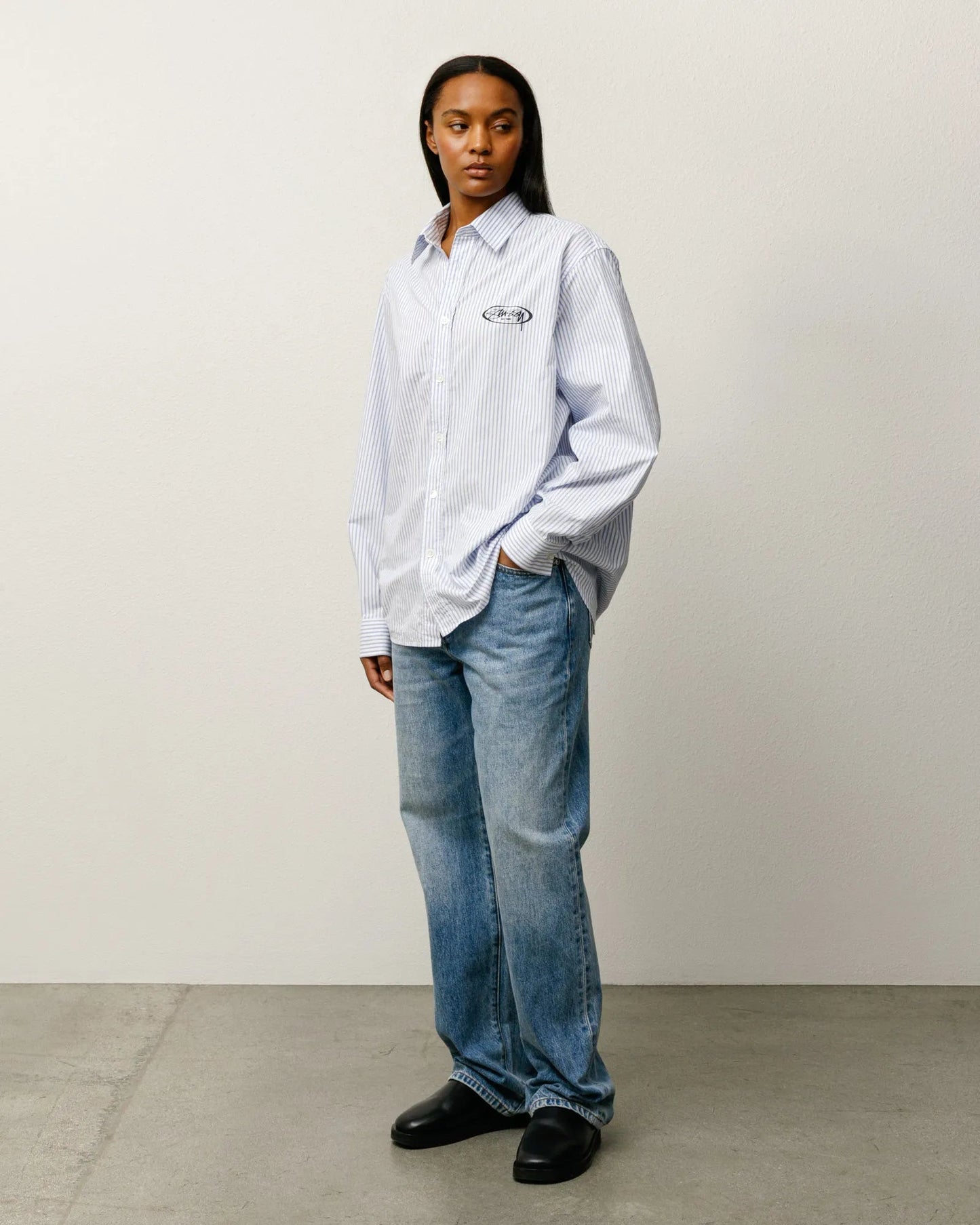 Stussy New Classic Jean Denim, indigo stone wash - Tiki Room Skateboards - 7
