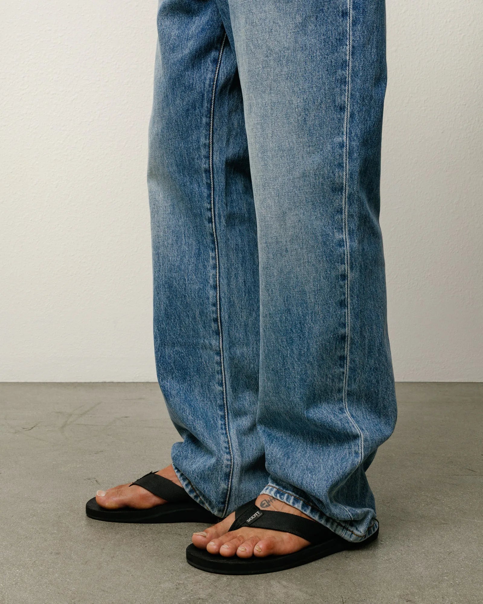 Stussy New Classic Jean Denim, indigo stone wash - Tiki Room Skateboards - 3