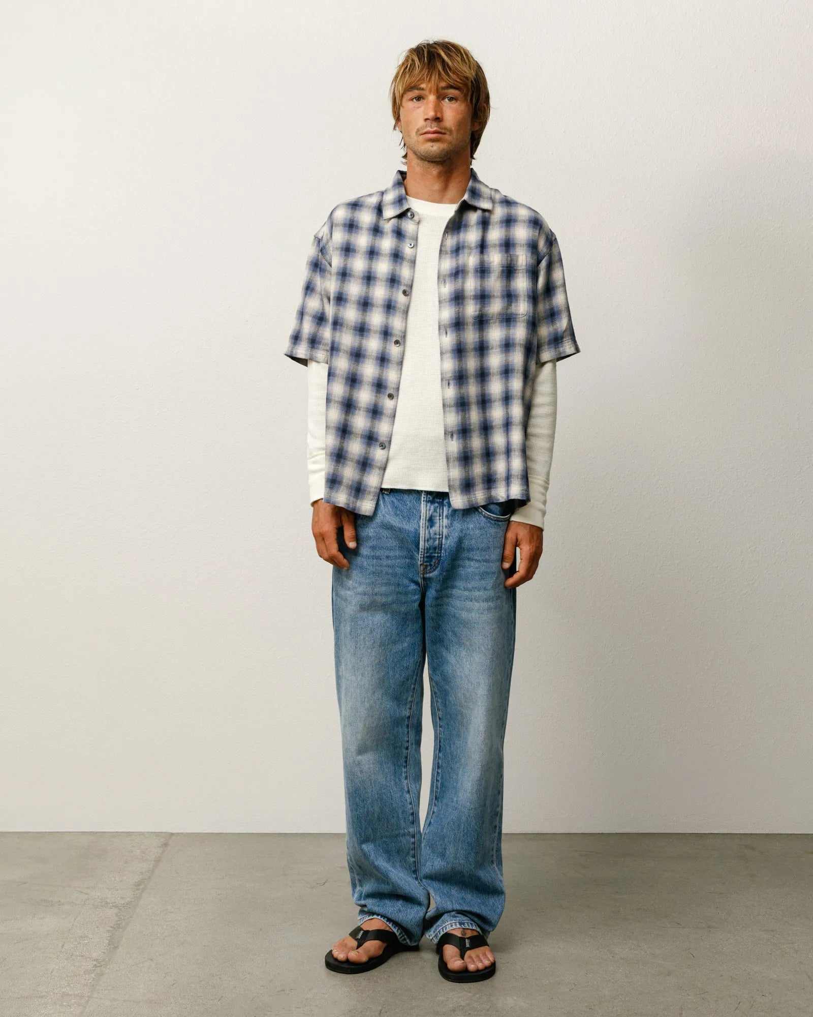 Stussy New Classic Jean Denim, indigo stone wash - Tiki Room Skateboards - 2