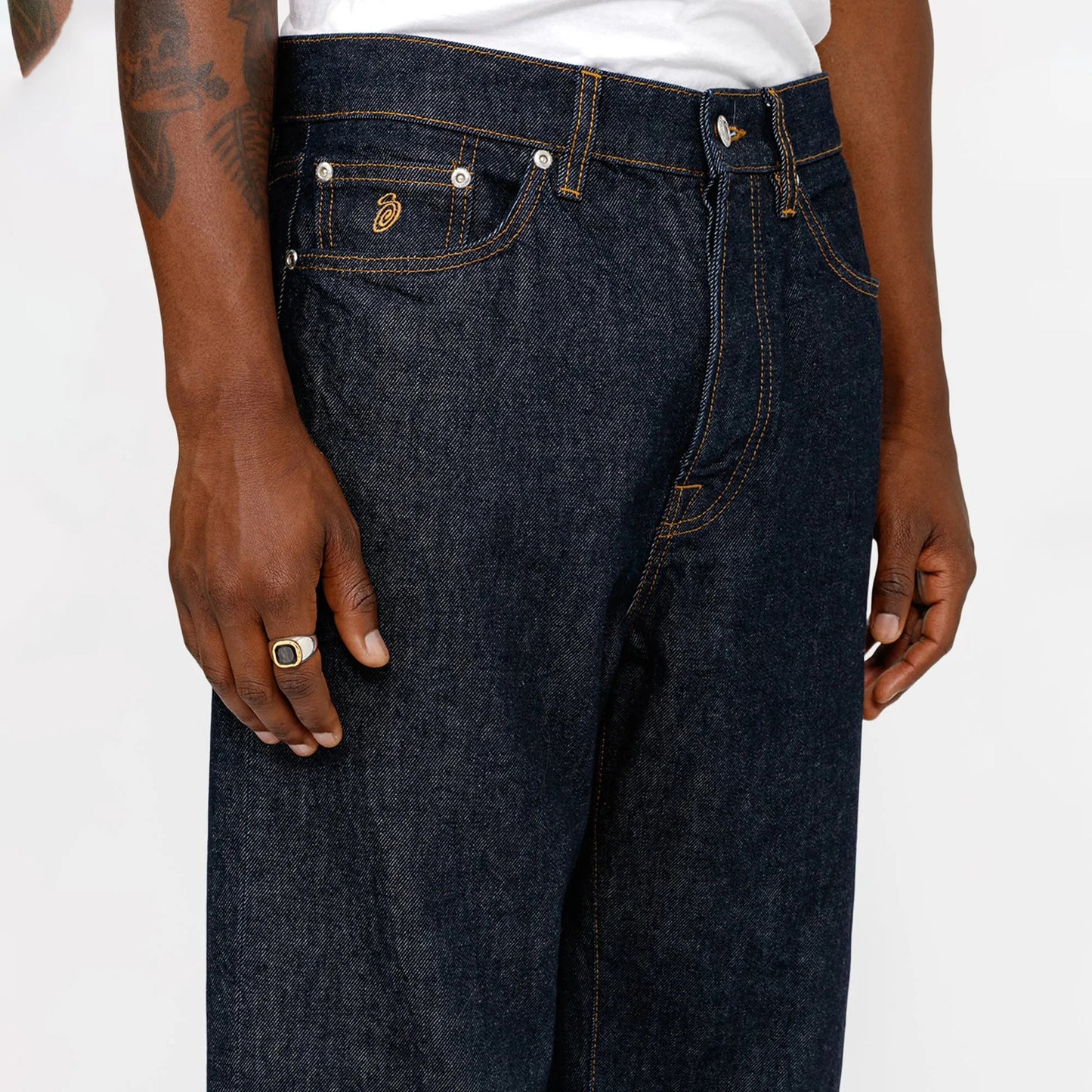 Stussy New Classic Jeans Denim, rinsed indigo - Tiki Room Skateboards - 8