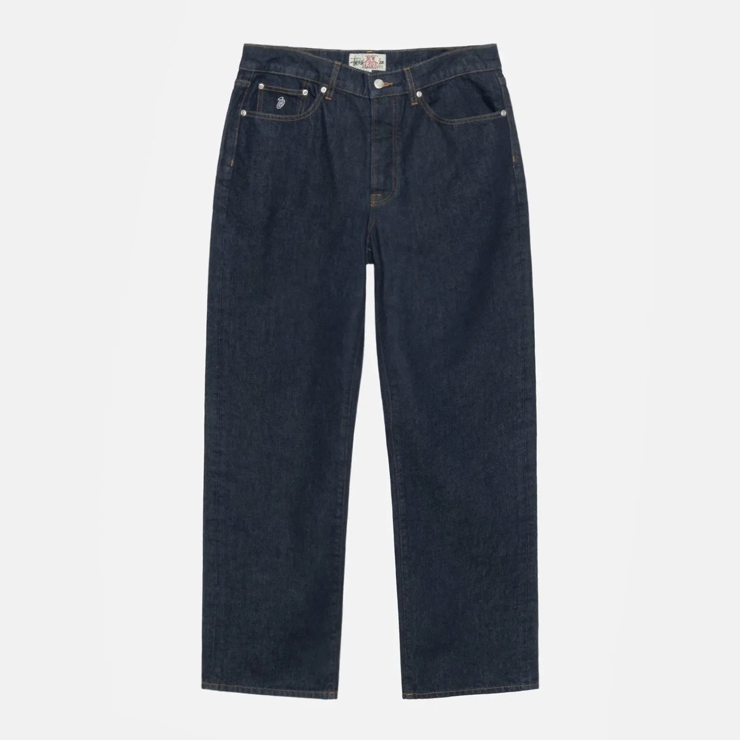 Stussy New Classic Jeans Denim, rinsed indigo - Tiki Room Skateboards Stussy New Classic Jeans Denim, rinsed indigo - Tiki Room Skateboards