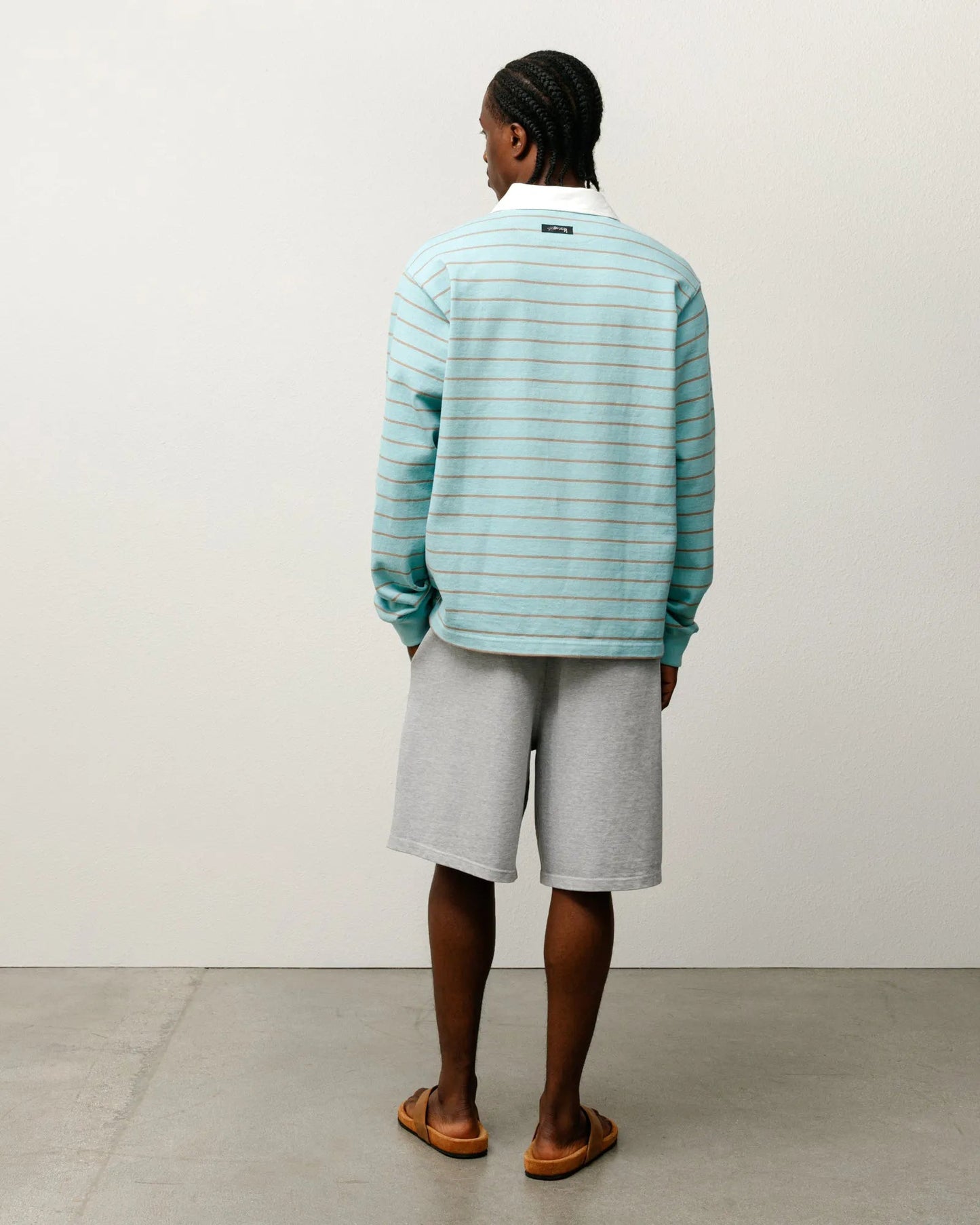 Stussy Pin Striped Rugby Shirt, blue - Tiki Room Skateboards - 6