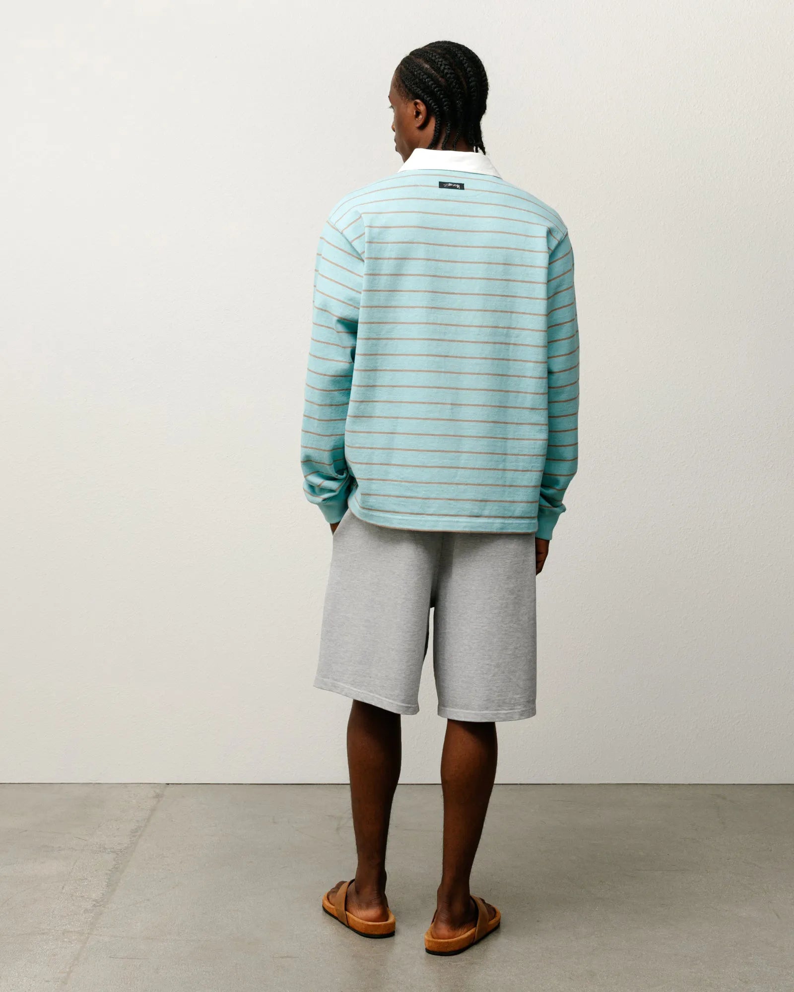 Stussy Pin Striped Rugby Shirt, blue - Tiki Room Skateboards - 6