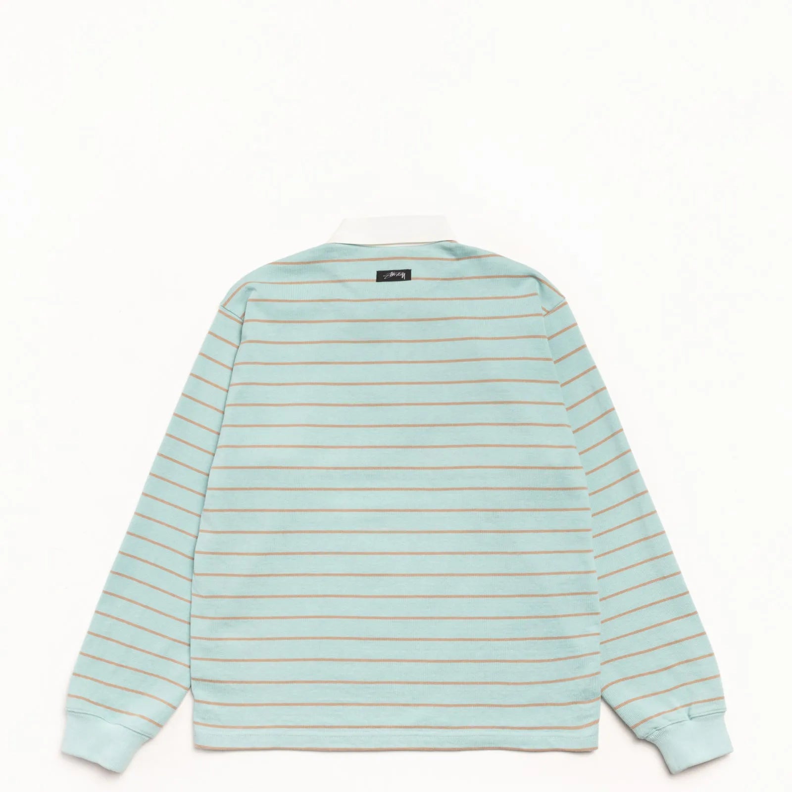 Stussy Pin Striped Rugby Shirt, blue - Tiki Room Skateboards - 7