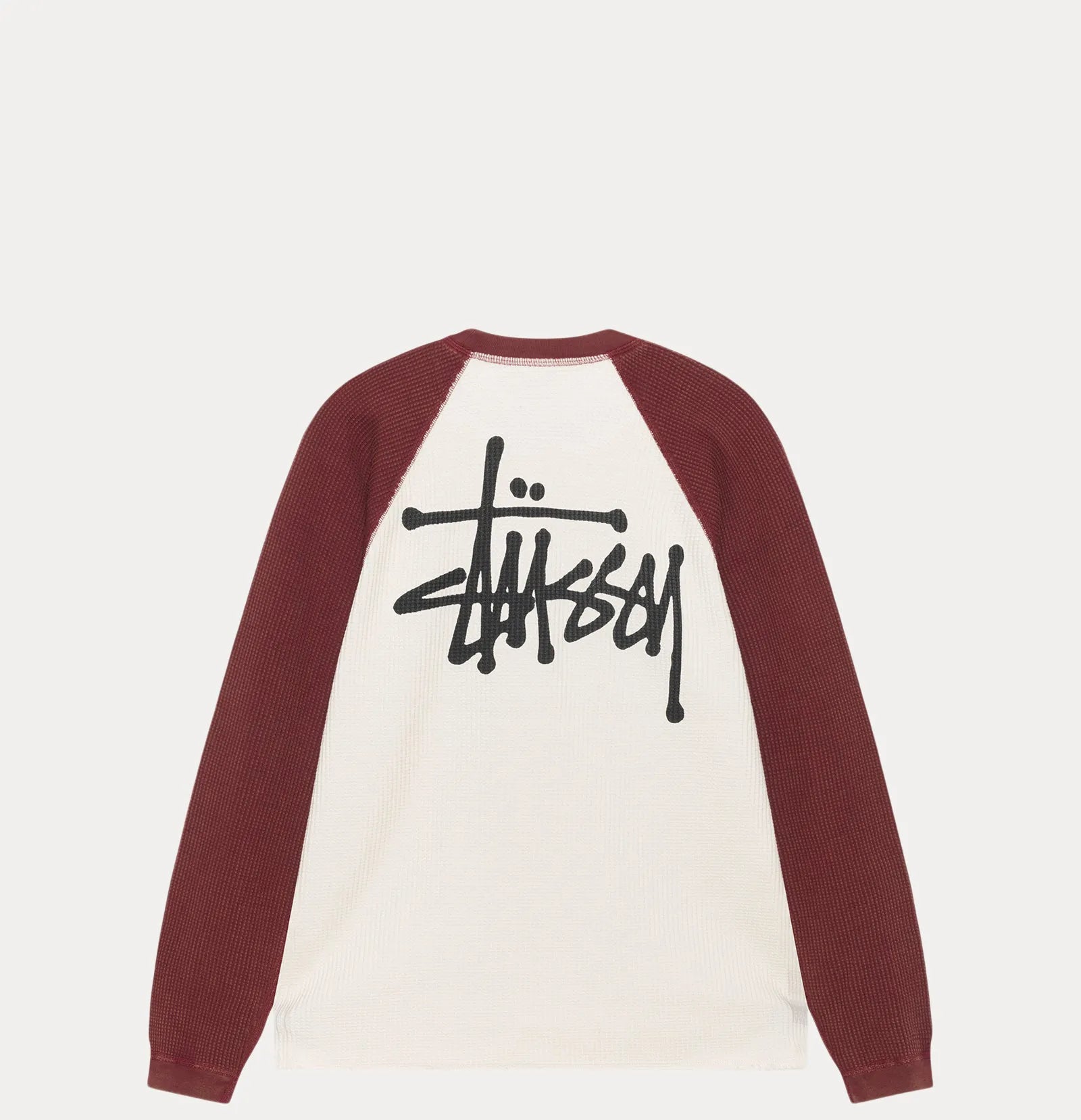 Stussy Raglan Thermal 2 Tone, off white - Tiki Room Skateboards - 2