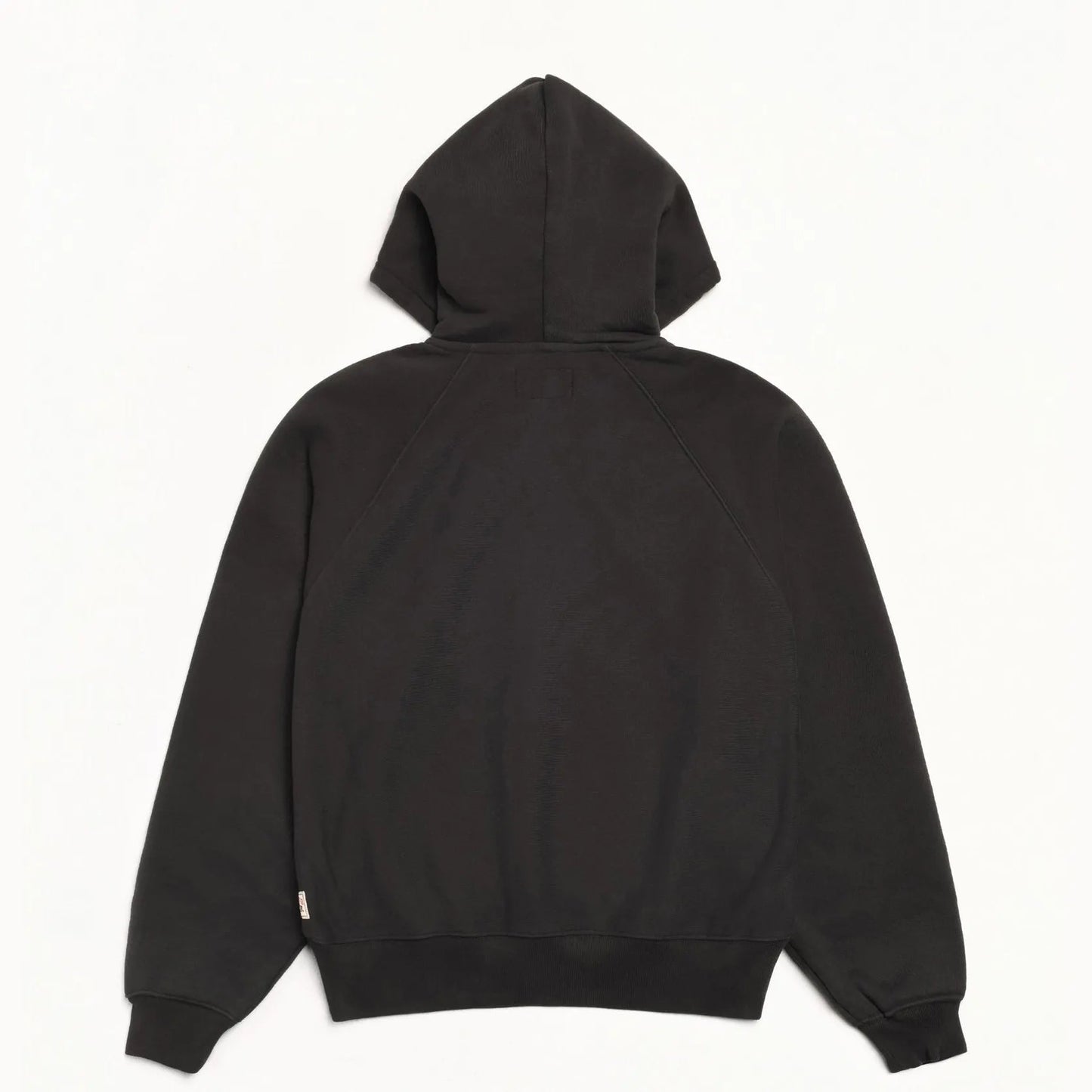 Stussy Raglan Zip Hood, washed black - Tiki Room Skateboards - 2