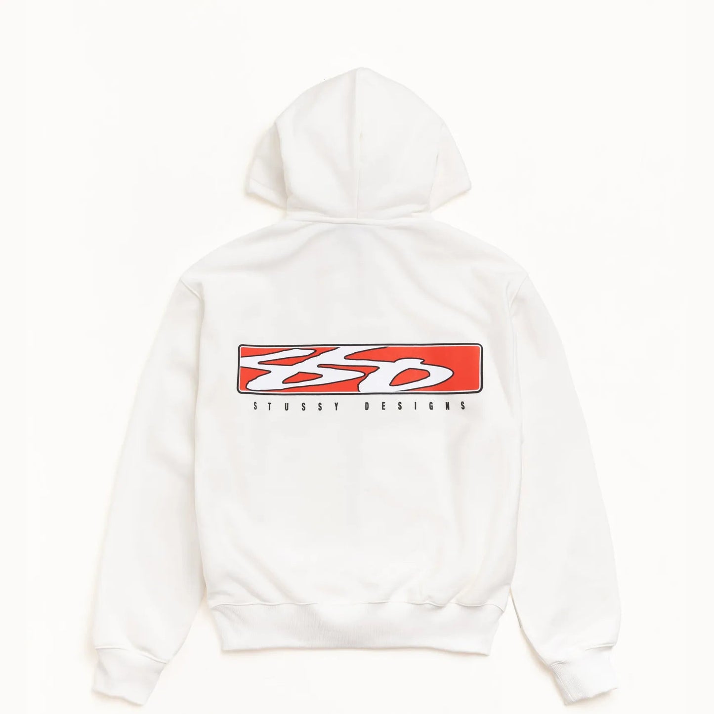 Stussy S Box Zip Hood, off white - Tiki Room Skateboards - 1
