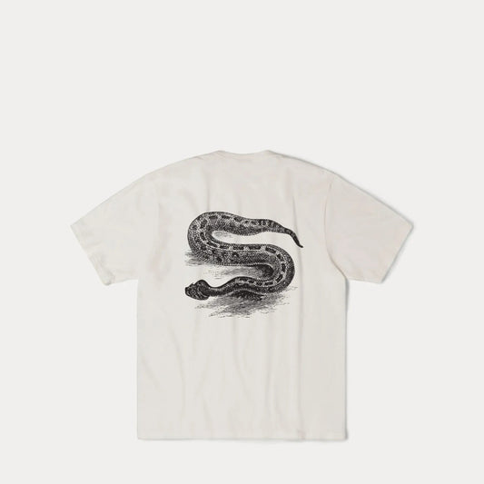 Stussy Serpent Pigment Dyed Tee, natural - Tiki Room Skateboards - 1