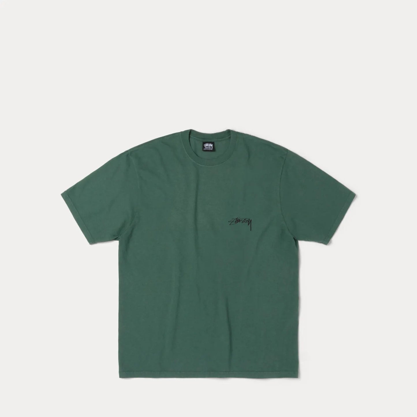 Stussy Serpent Pigment Dyed Tee, pine - Tiki Room Skateboards - 2