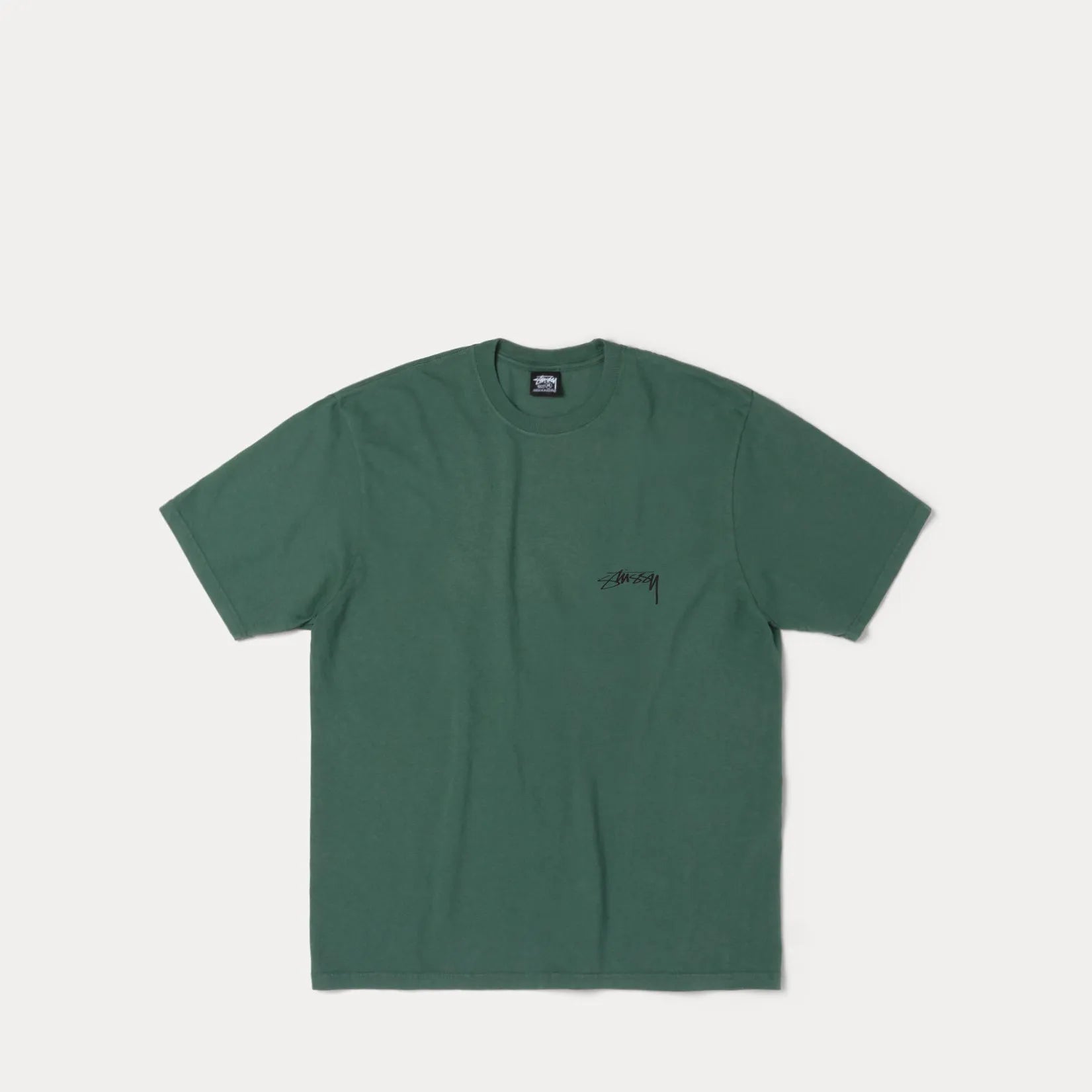 Stussy Serpent Pigment Dyed Tee, pine - Tiki Room Skateboards - 2