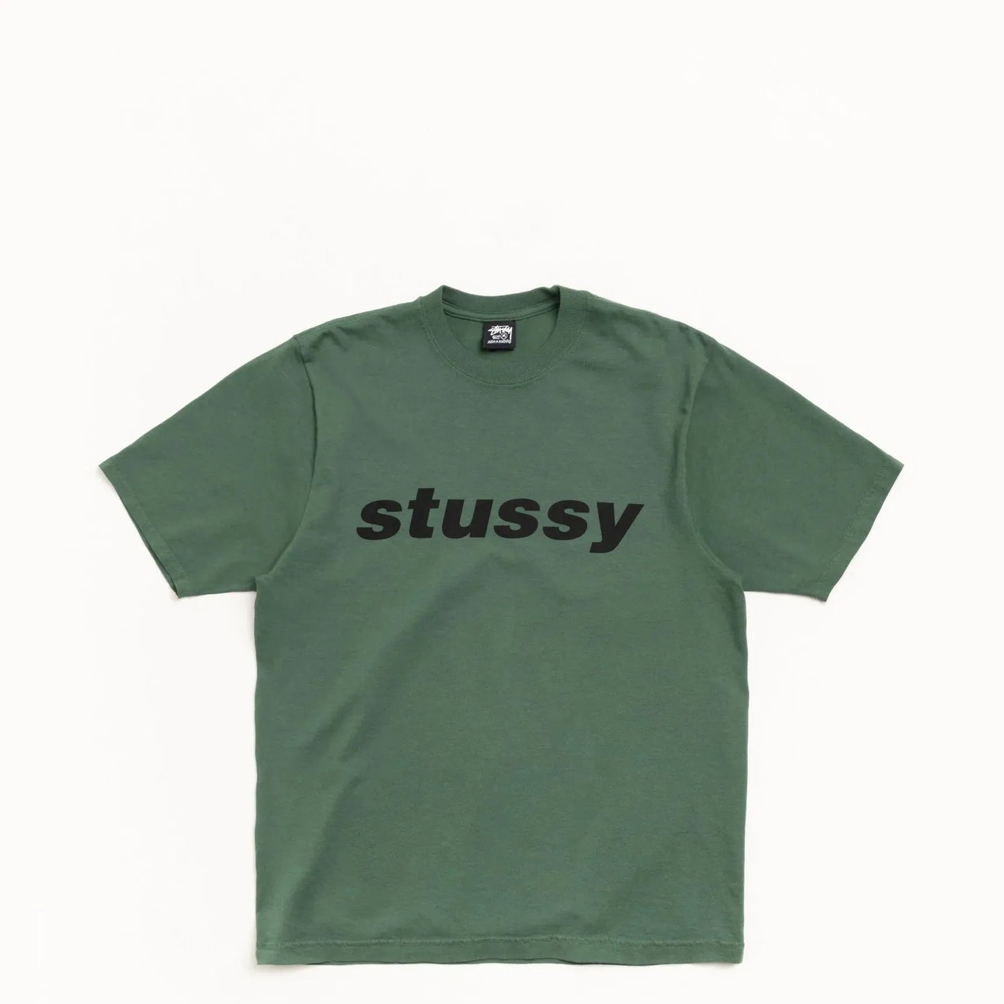 Stussy Shark Pigment Dyed Tee, pine - Tiki Room Skateboards - 2