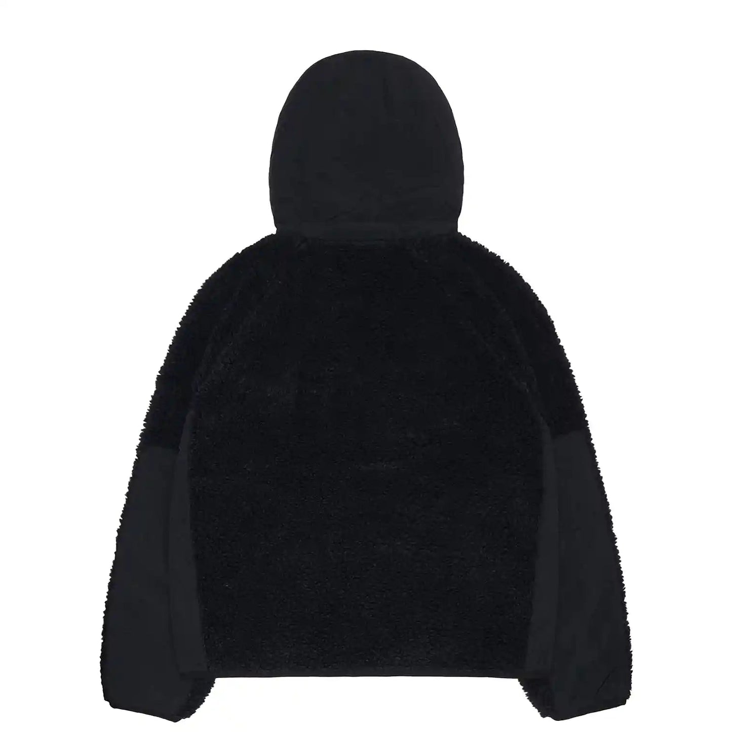 Stussy Sherpa Paneled Hooded Jacket, black - Tiki Room Skateboards - 7