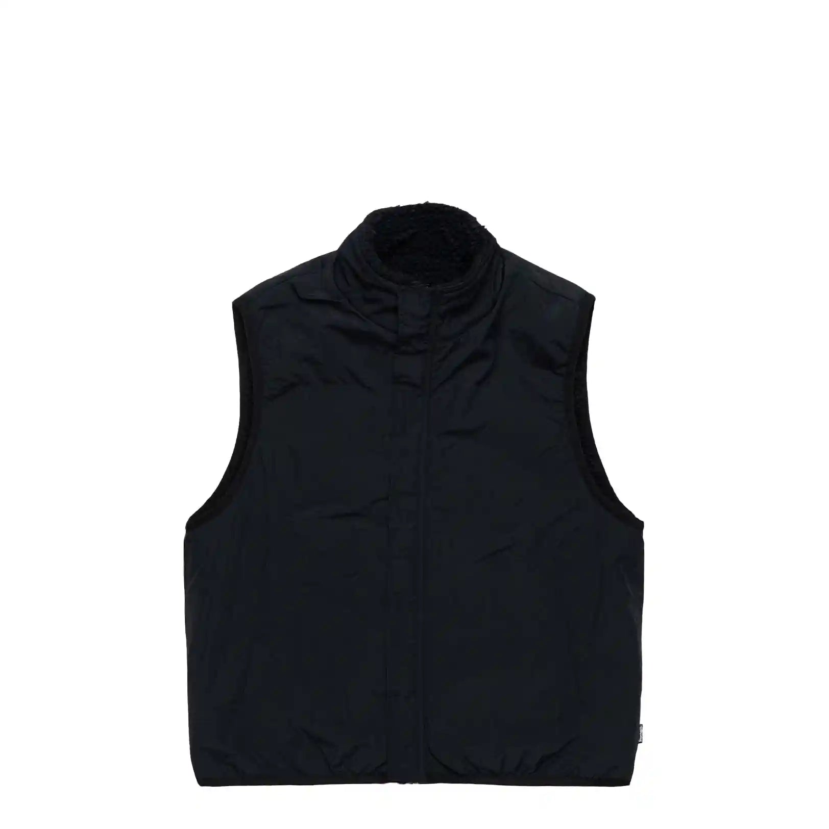 Stussy Sherpa Reversible Vest, black - Tiki Room Skateboards - 7