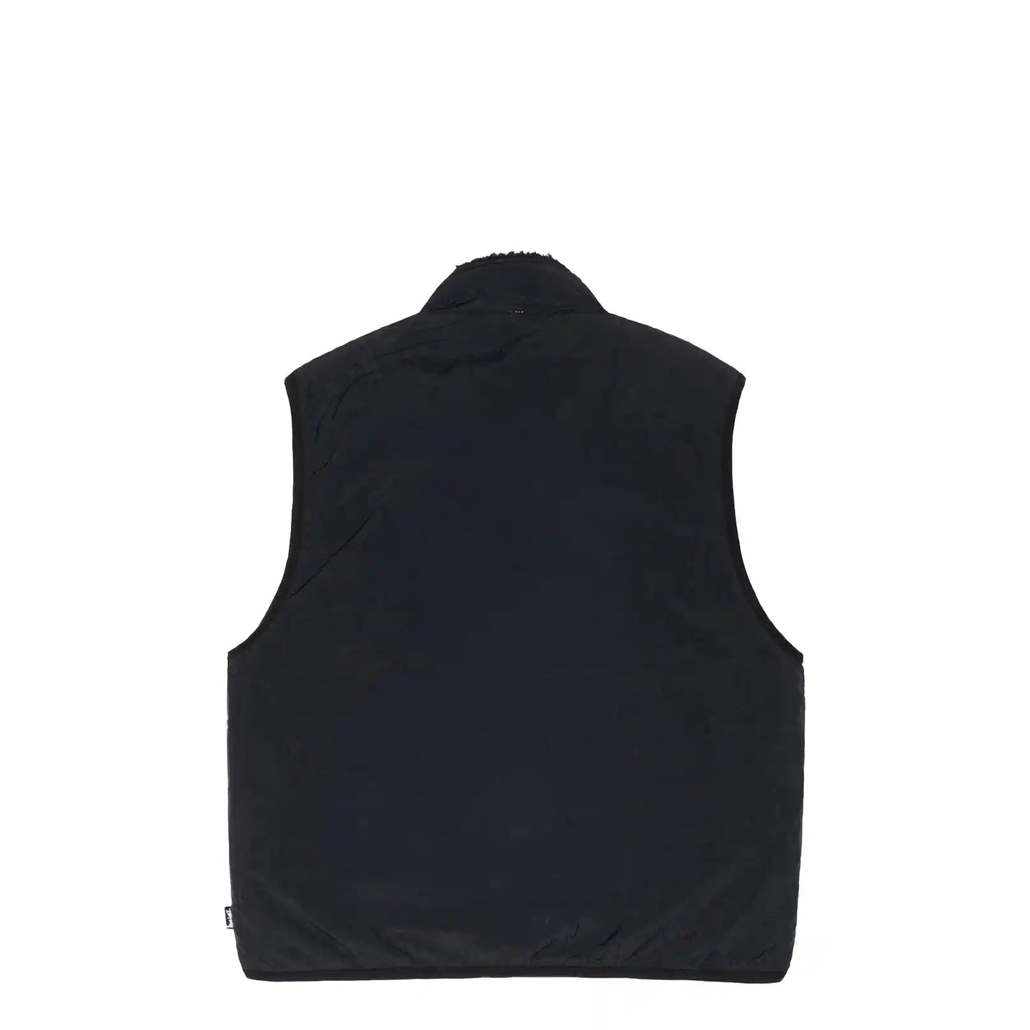 Stussy Sherpa Reversible Vest, black - Tiki Room Skateboards Stussy Sherpa Reversible Vest, black - Tiki Room Skateboards