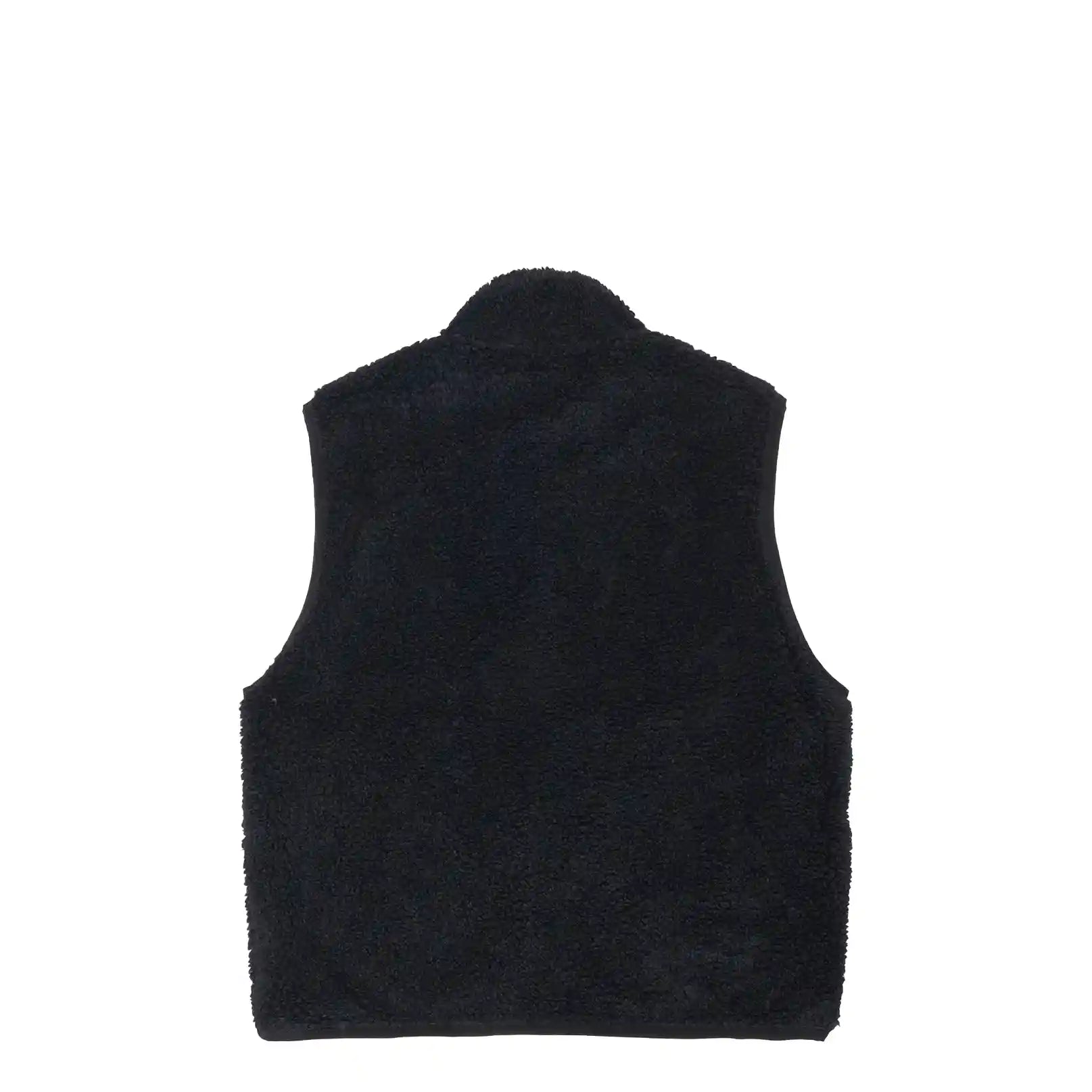 Stussy Sherpa Reversible Vest, black - Tiki Room Skateboards Stussy Sherpa Reversible Vest, black - Tiki Room Skateboards