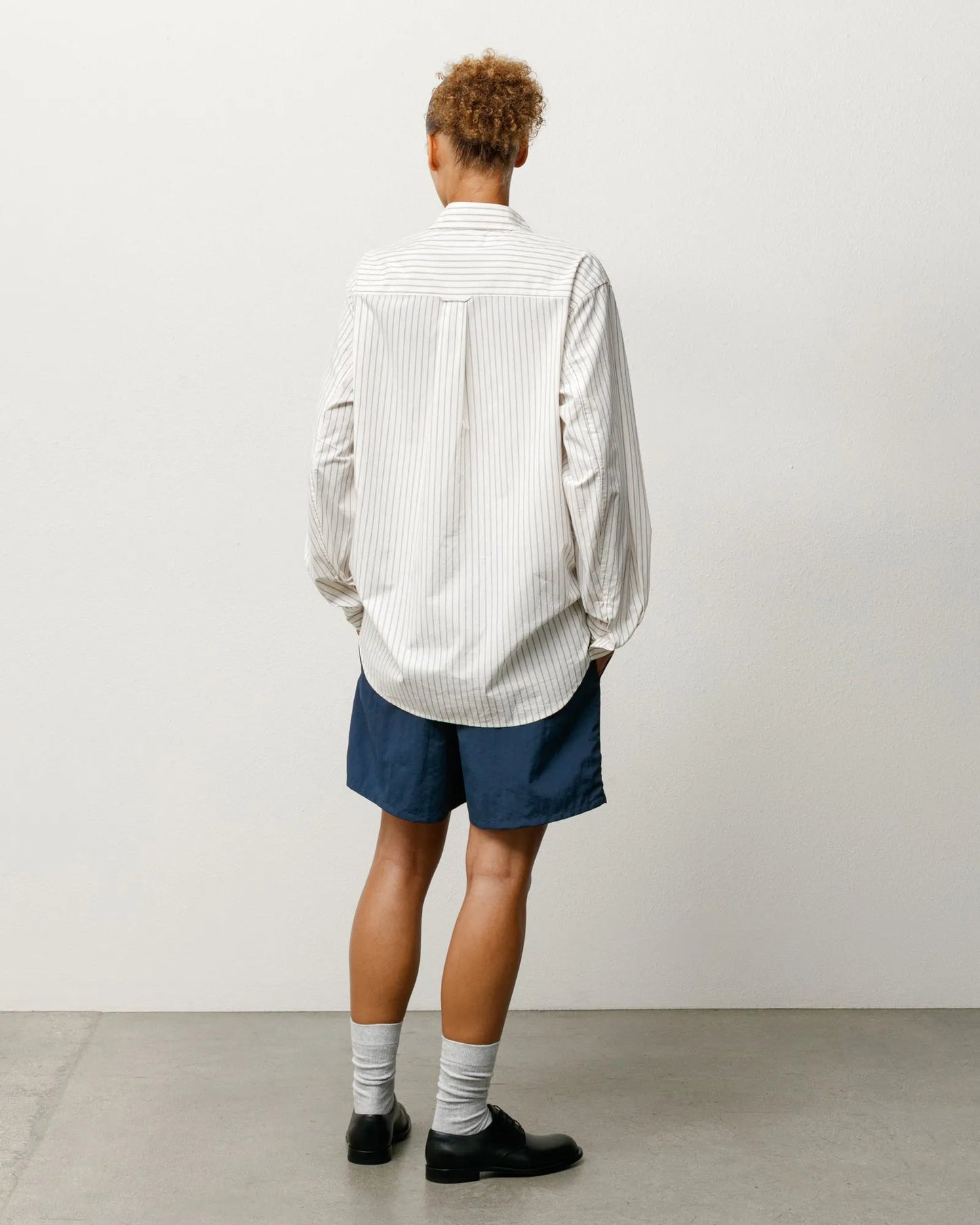 Stussy Standard Shirt, natural stripe - Tiki Room Skateboards - 4