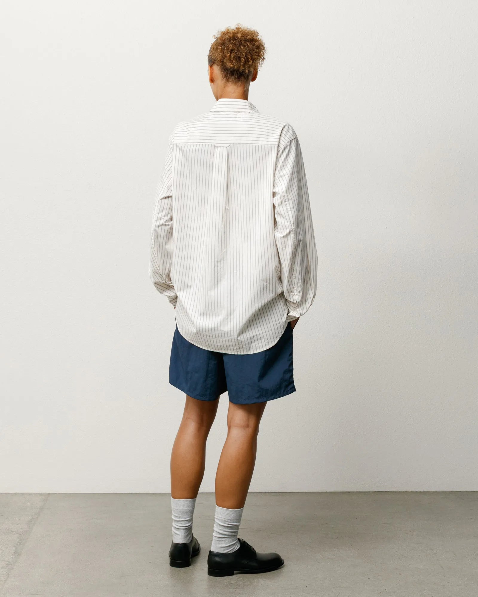 Stussy Standard Shirt, natural stripe - Tiki Room Skateboards - 4