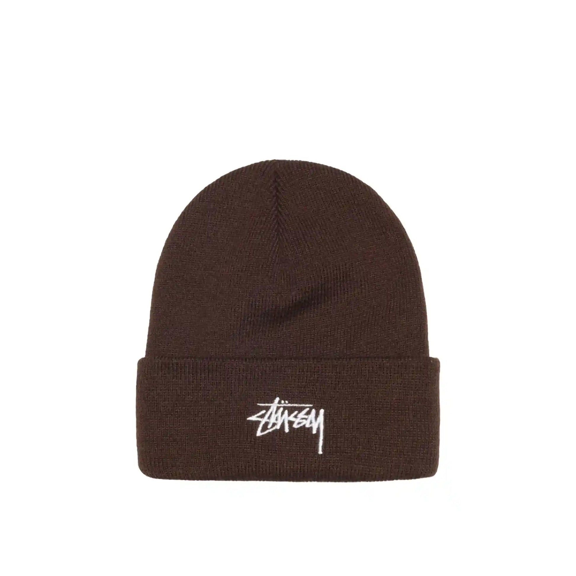 Stussy Stock Cuff Beanie, coffee - Tiki Room Skateboards - 1